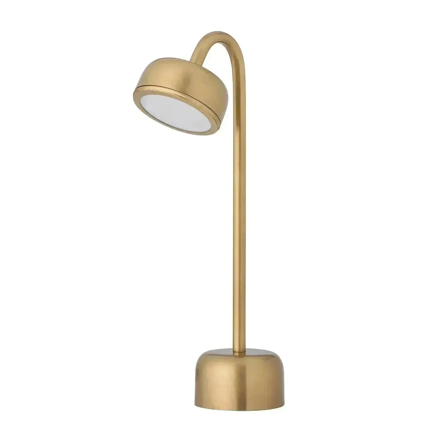 Nico Tragbare Lampe: Skandinavisches Design, Messing, wiederaufladbar, vielseitig, mobil, ideal für drinnen & draußen.