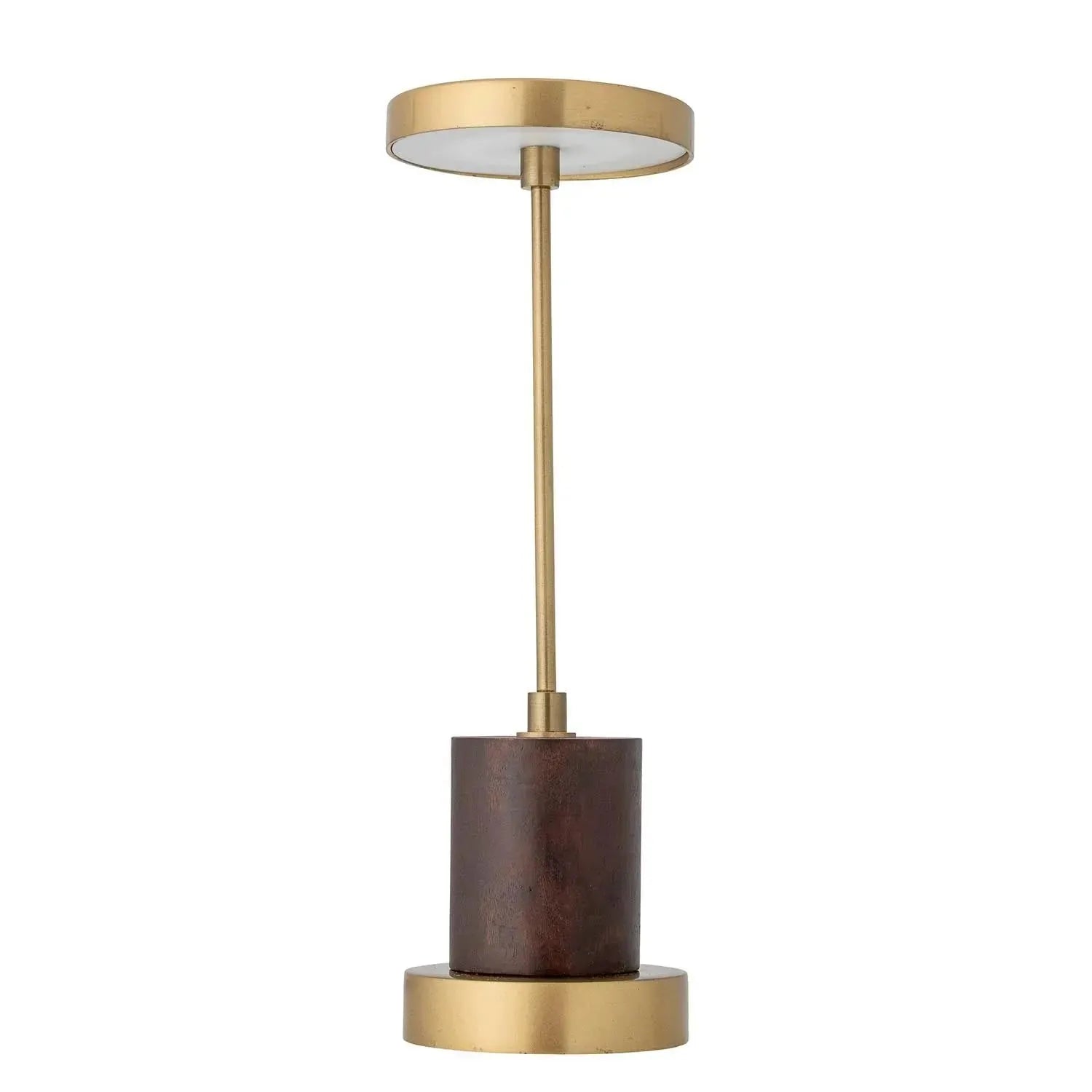 Chico Tragbare Lampe: Elegantes, wiederaufladbares Design aus Metall und Messing. Flexibel, mit stufenloser Lichtanpassung.