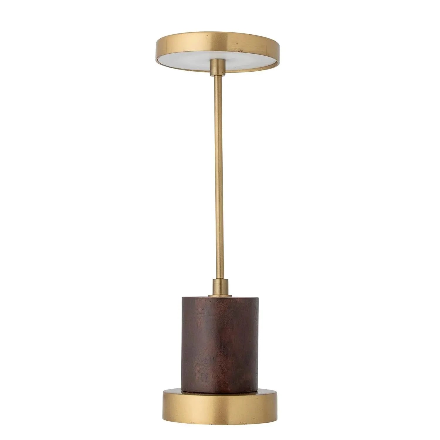Chico Tragbare Lampe: Elegantes, wiederaufladbares Design aus Metall und Messing. Flexibel, mit stufenloser Lichtanpassung.