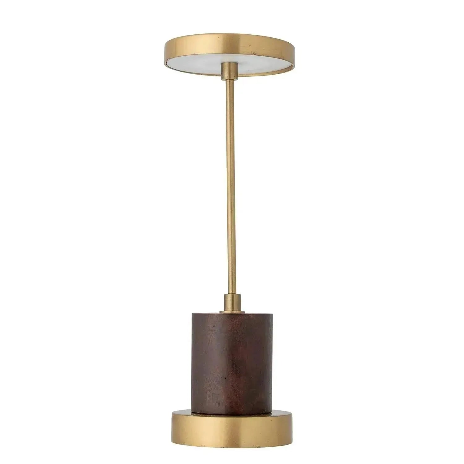 Chico Tragbare Lampe: Elegantes, wiederaufladbares Design aus Metall und Messing. Flexibel, mit stufenloser Lichtanpassung.