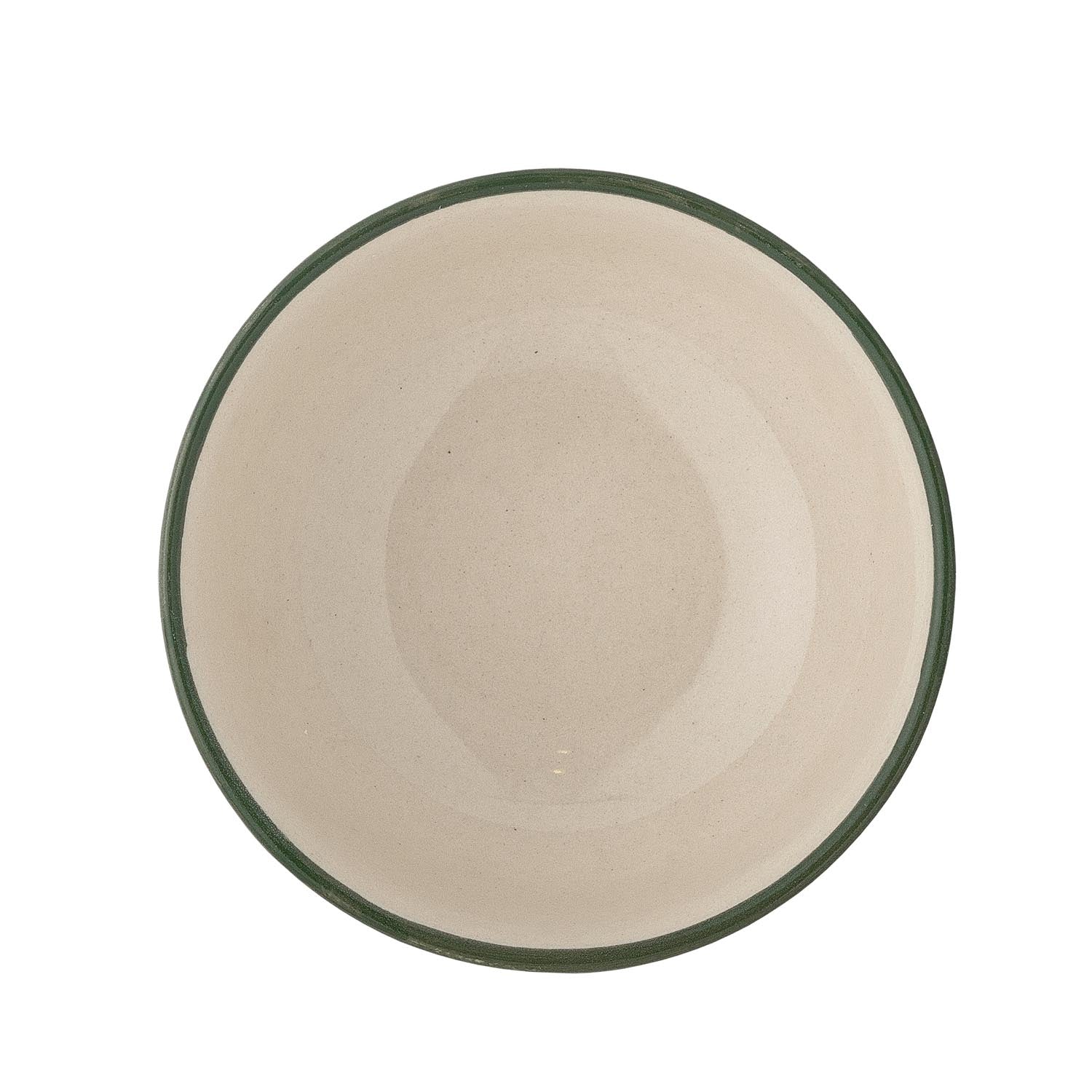 Elegante grüne Steingutschale von Creative Collection, ideal als dekoratives Element oder praktische Servierschale.