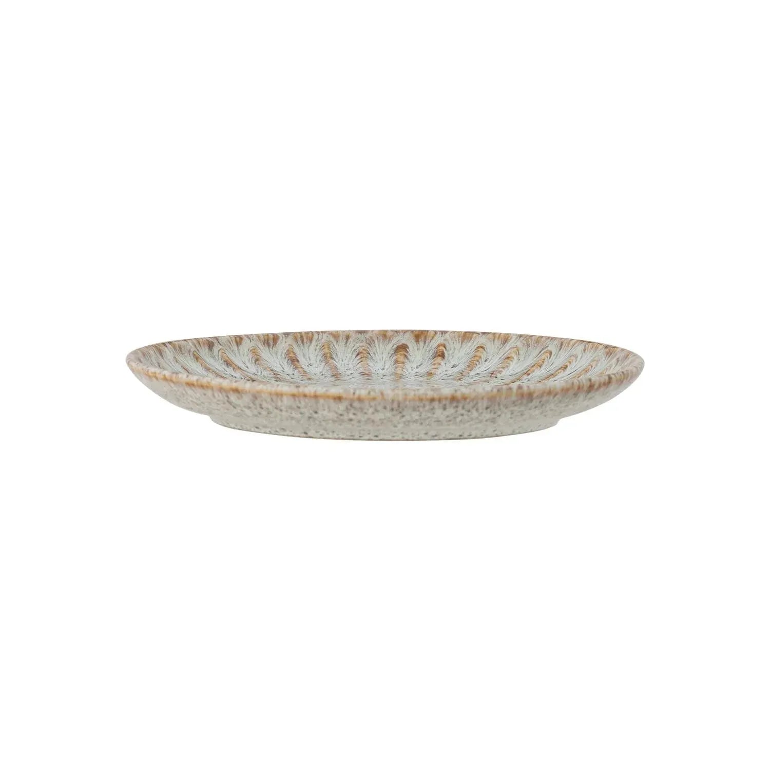Fleur Teller aus natürlichem Steingut von Creative Collection, perfekt für elegante und moderne Tischarrangements.