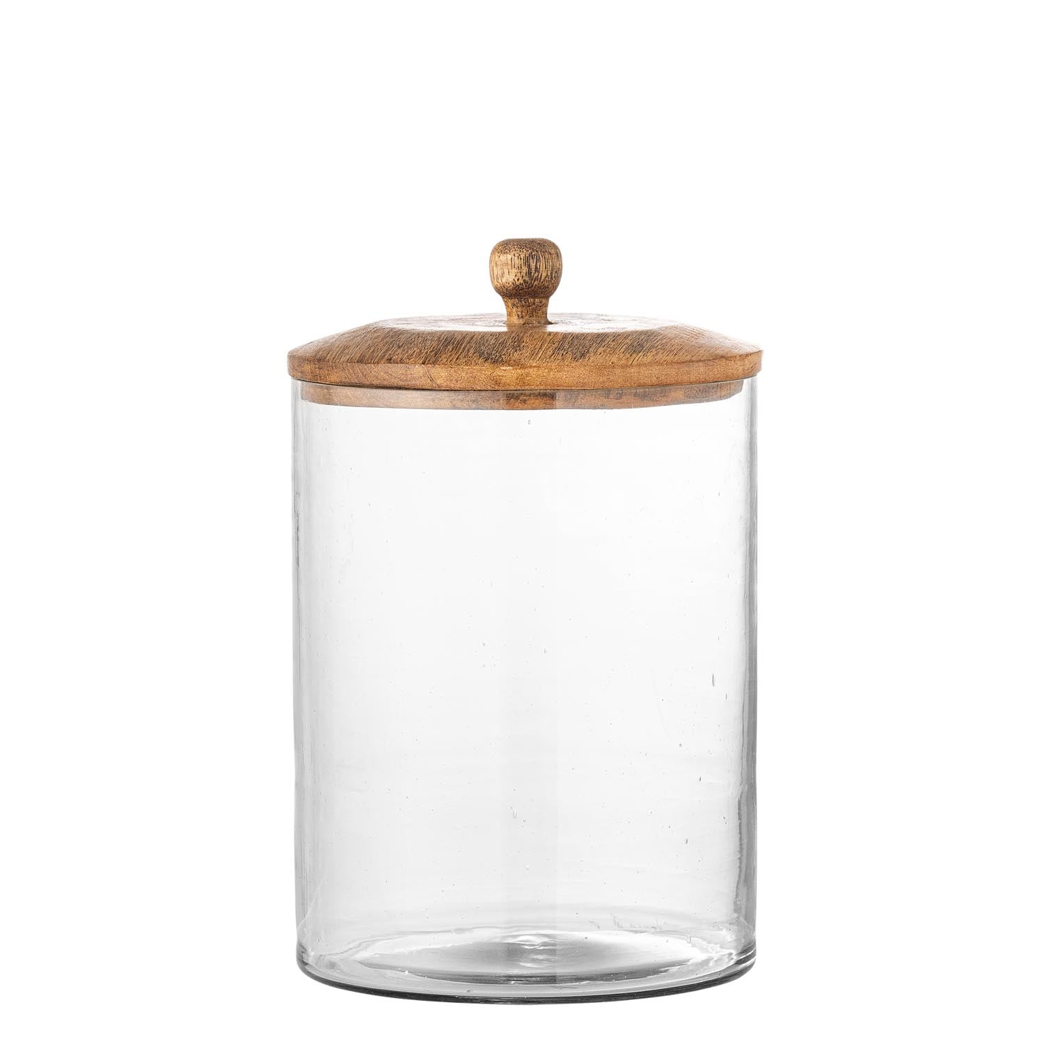 Das Mariola Gefäß mit Deckel aus klarem Glas von Creative Collection ist ideal für stilvolle Aufbewahrung und Präsentation.