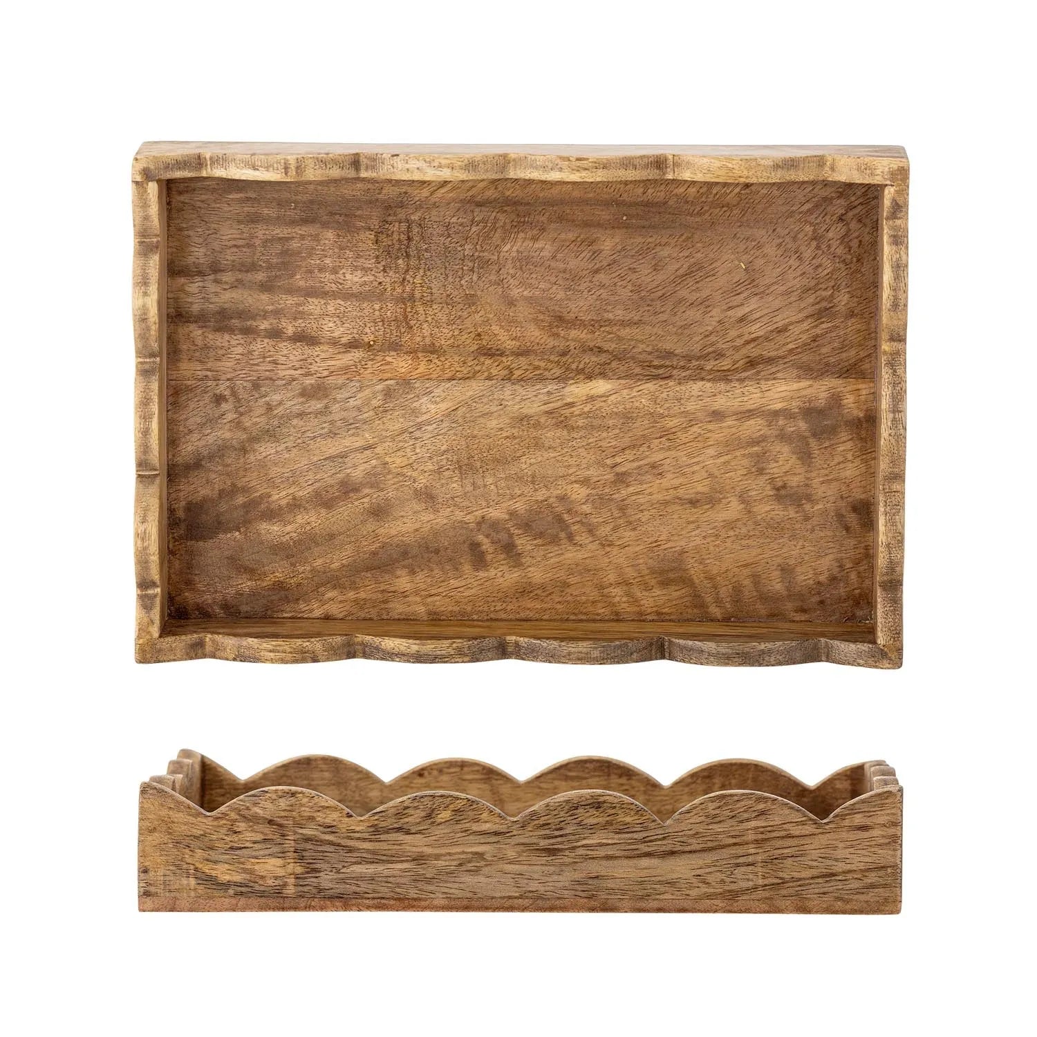 Das Namira Serviertablett aus FSC-zertifiziertem Mangoholz vereint skandinavisches Design mit Funktionalität und Nachhaltigkeit.