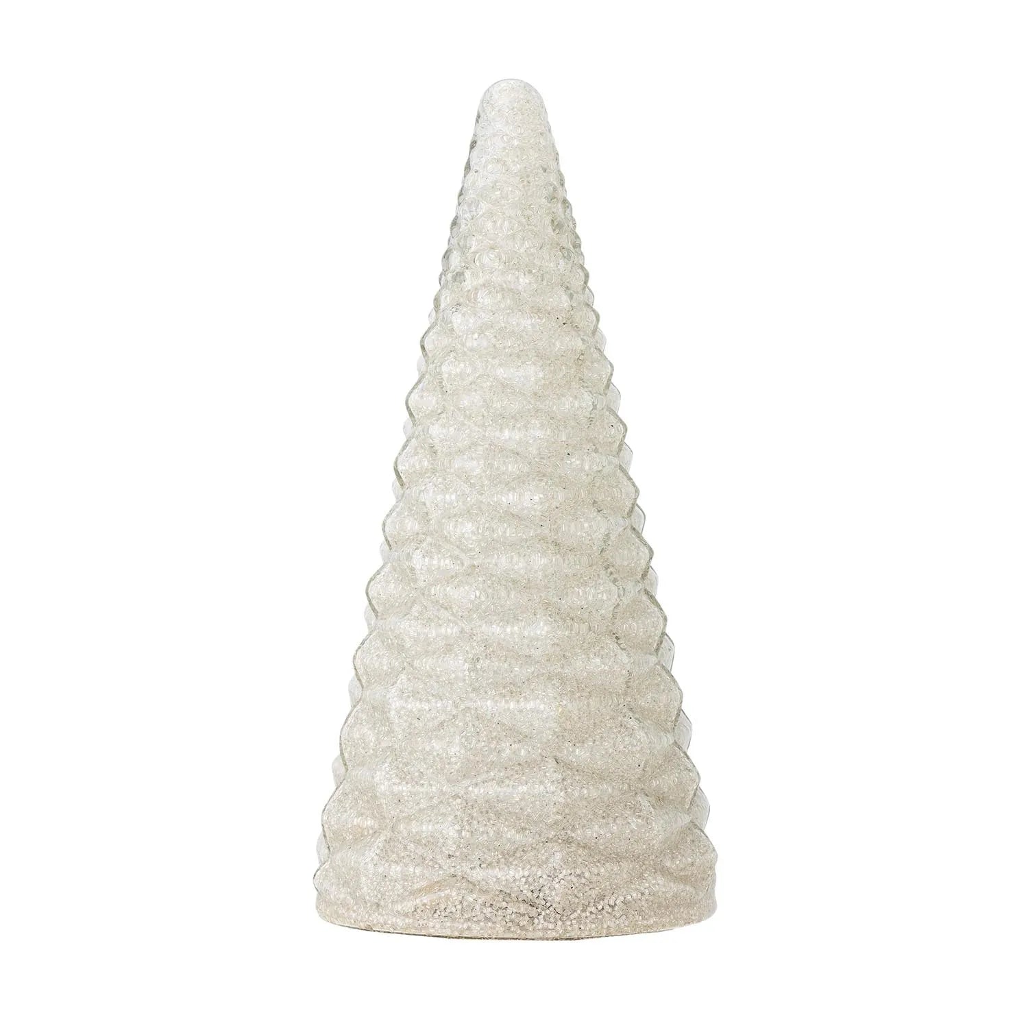 Stilvoller Deko-Baum aus recyceltem Glas in Silber von Bloomingville, perfekt für nachhaltige und elegante Raumgestaltung.