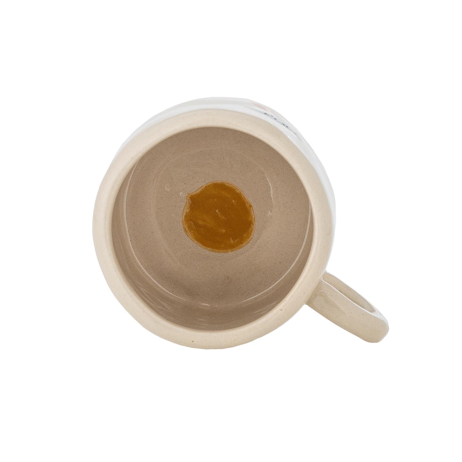 Die Agnes Tasse von Bloomingville Mini ist aus weißem Steingut gefertigt, robust und perfekt für den täglichen Gebrauch.