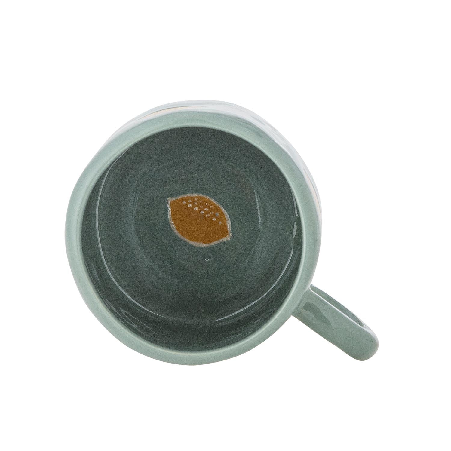 Die Agnes Tasse von Bloomingville Mini in Grün aus Steingut ist robust, stilvoll und perfekt für Kinderhände gestaltet.