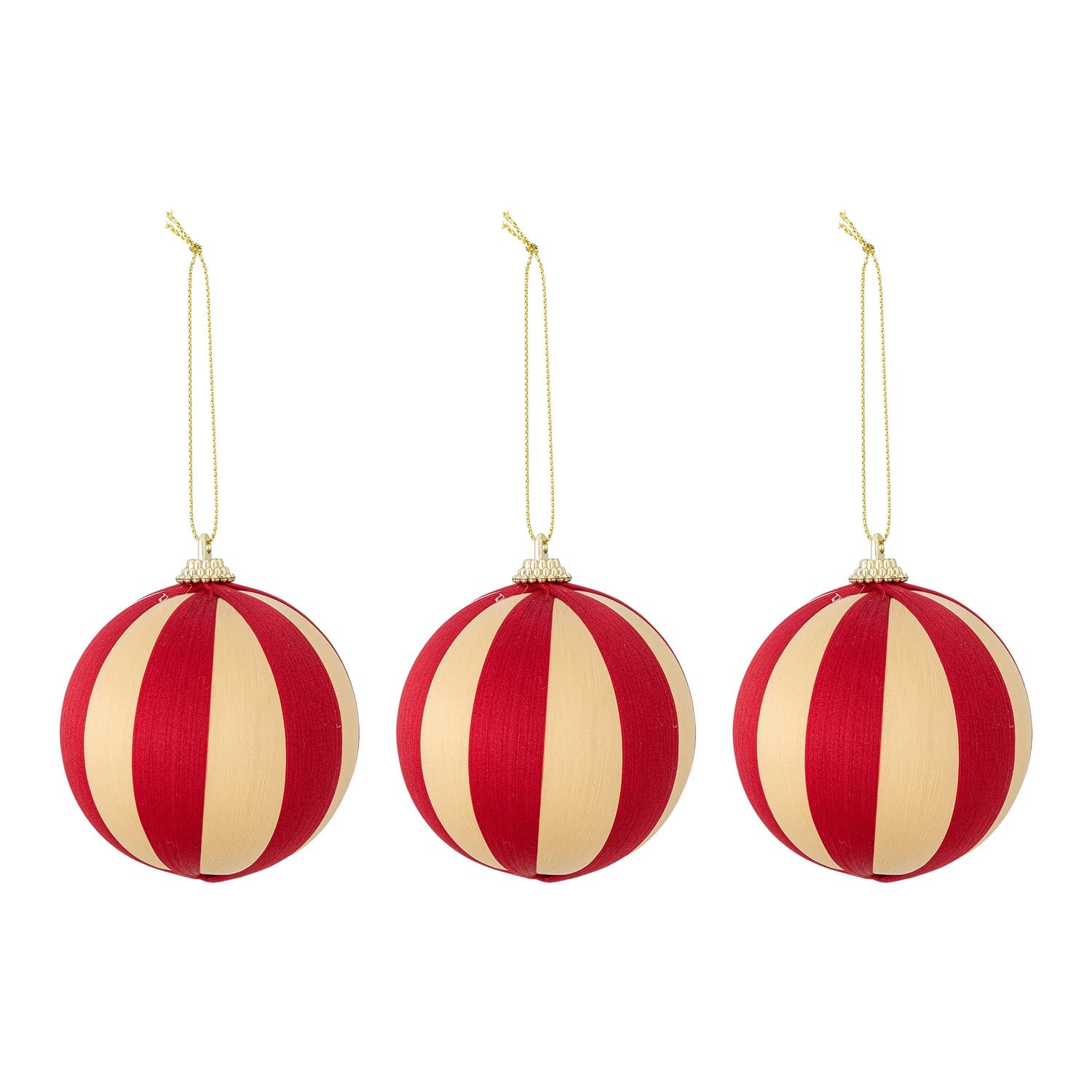 Wynn Ornament, Rot, Seide in Rot präsentiert im Onlineshop von KAQTU Design AG. Ornament ist von Bloomingville