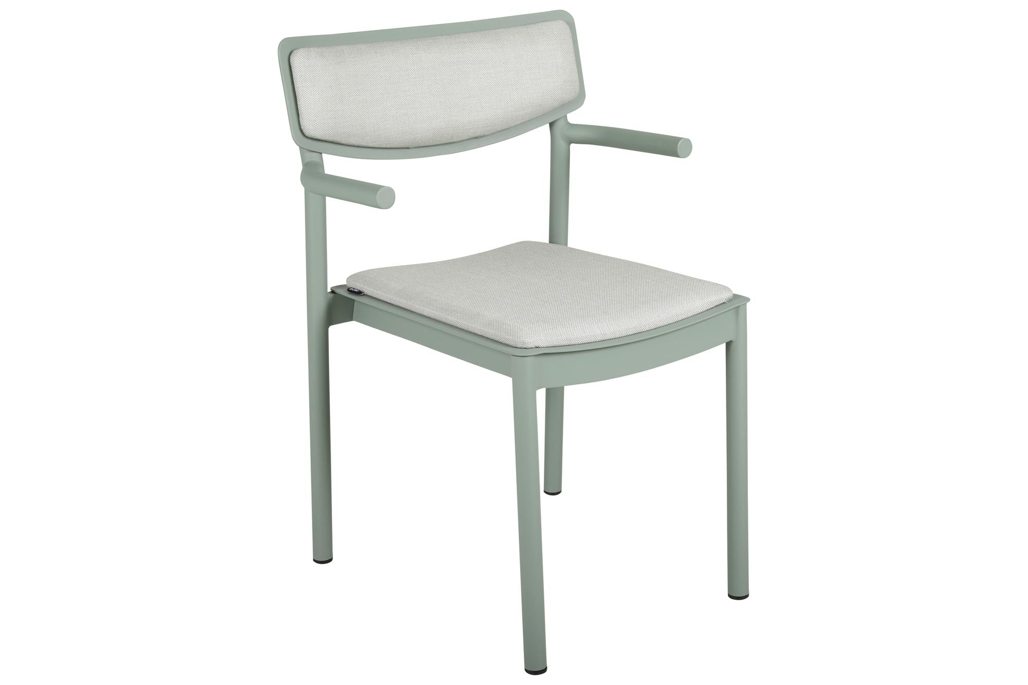 Gartensessel Gusty mit Armlehne in Grün präsentiert im Onlineshop von KAQTU Design AG. Outdoor-Sessel mit Armlehnen ist von Be Garden