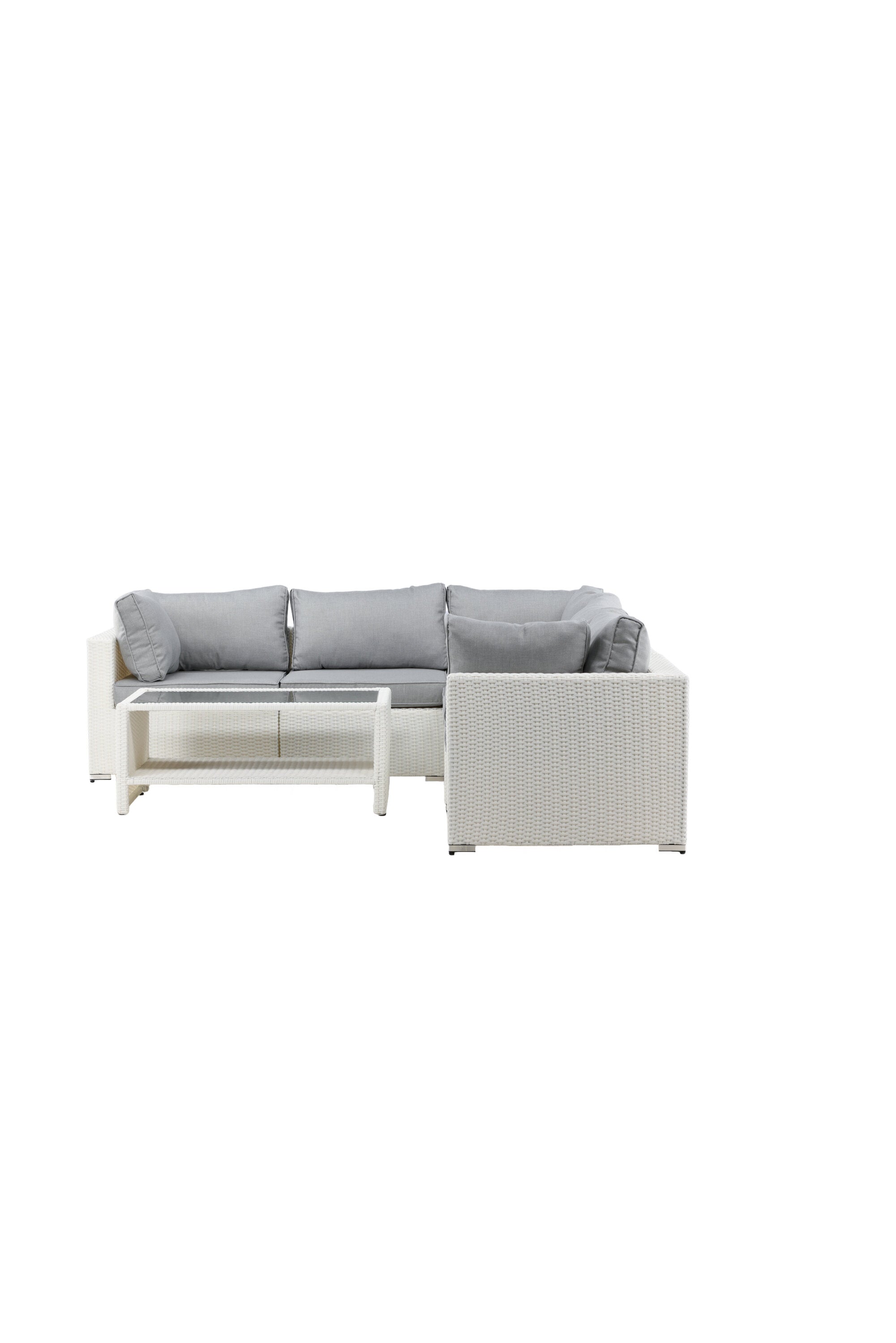 Amazon Ecksofa Outdoorset 110cm in Weiss präsentiert im Onlineshop von KAQTU Design AG. Loungeset ist von Venture Home