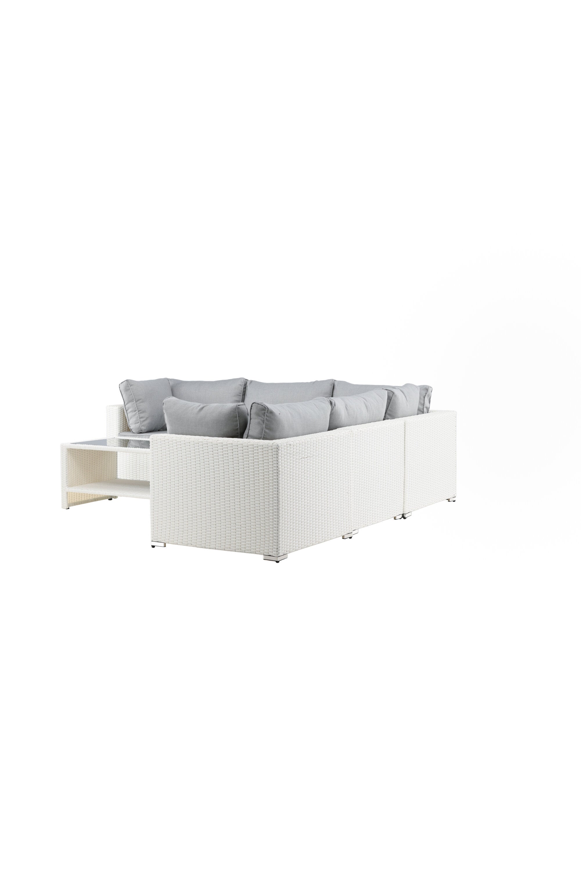 Amazon Ecksofa Outdoorset 110cm in Weiss präsentiert im Onlineshop von KAQTU Design AG. Loungeset ist von Venture Home