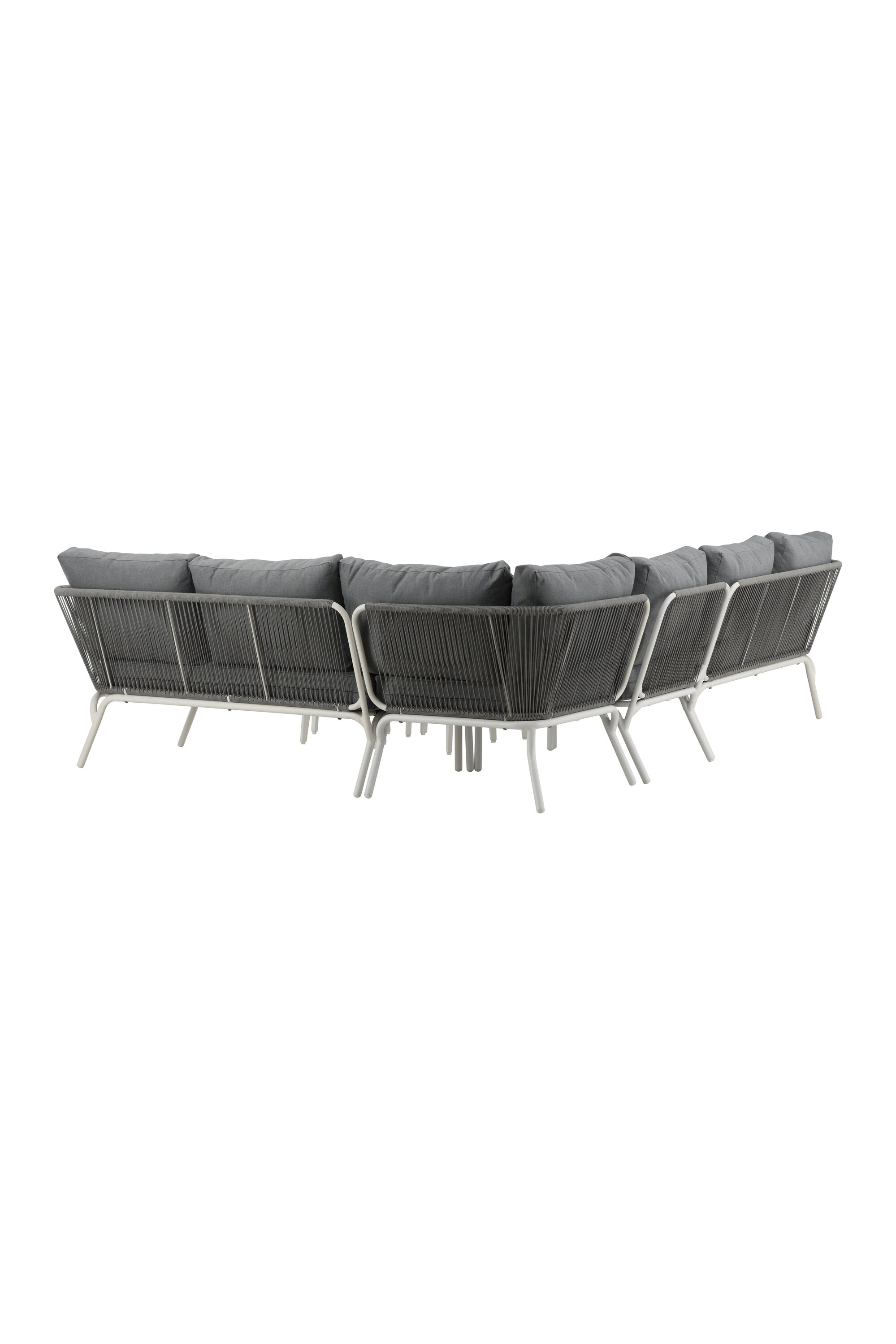 Roxo Ecksofa Outdoorset ⌀50cm in Weiss präsentiert im Onlineshop von KAQTU Design AG. Loungeset ist von Venture Home