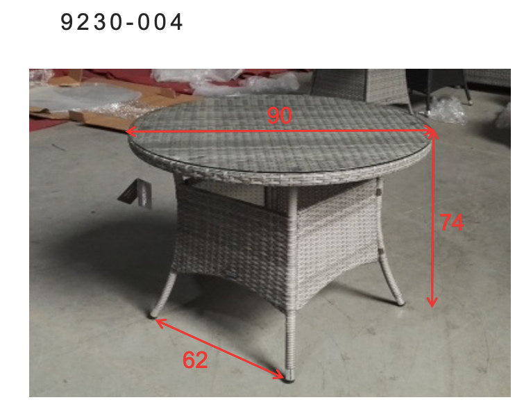 Volta Gartentisch rund in Grau präsentiert im Onlineshop von KAQTU Design AG. Gartentisch ist von Venture Home