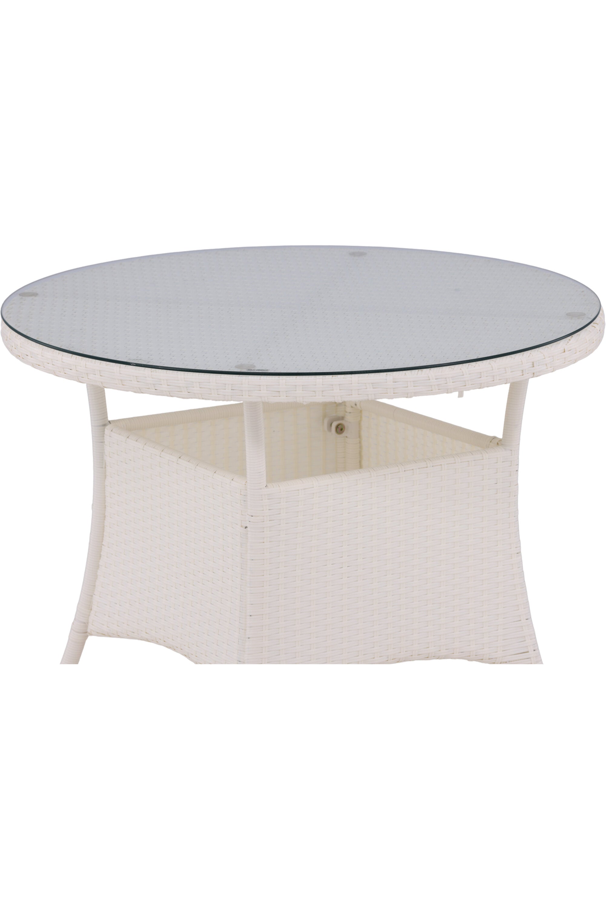 Volta Gartentisch rund in Weiss präsentiert im Onlineshop von KAQTU Design AG. Gartentisch ist von Venture Home