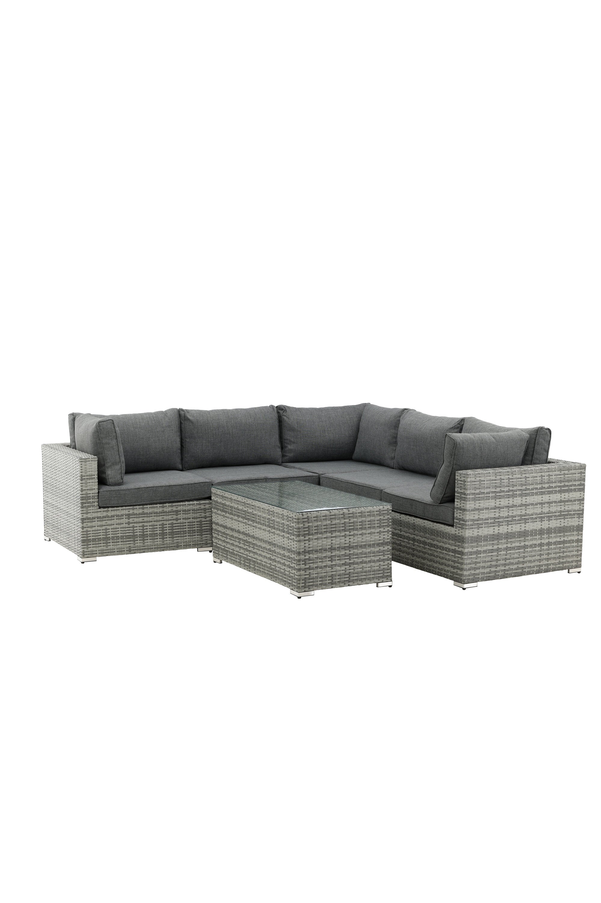 Amazon Ecksofa Outdoorset 110cm in Grau/Grau präsentiert im Onlineshop von KAQTU Design AG. Loungeset ist von Venture Home