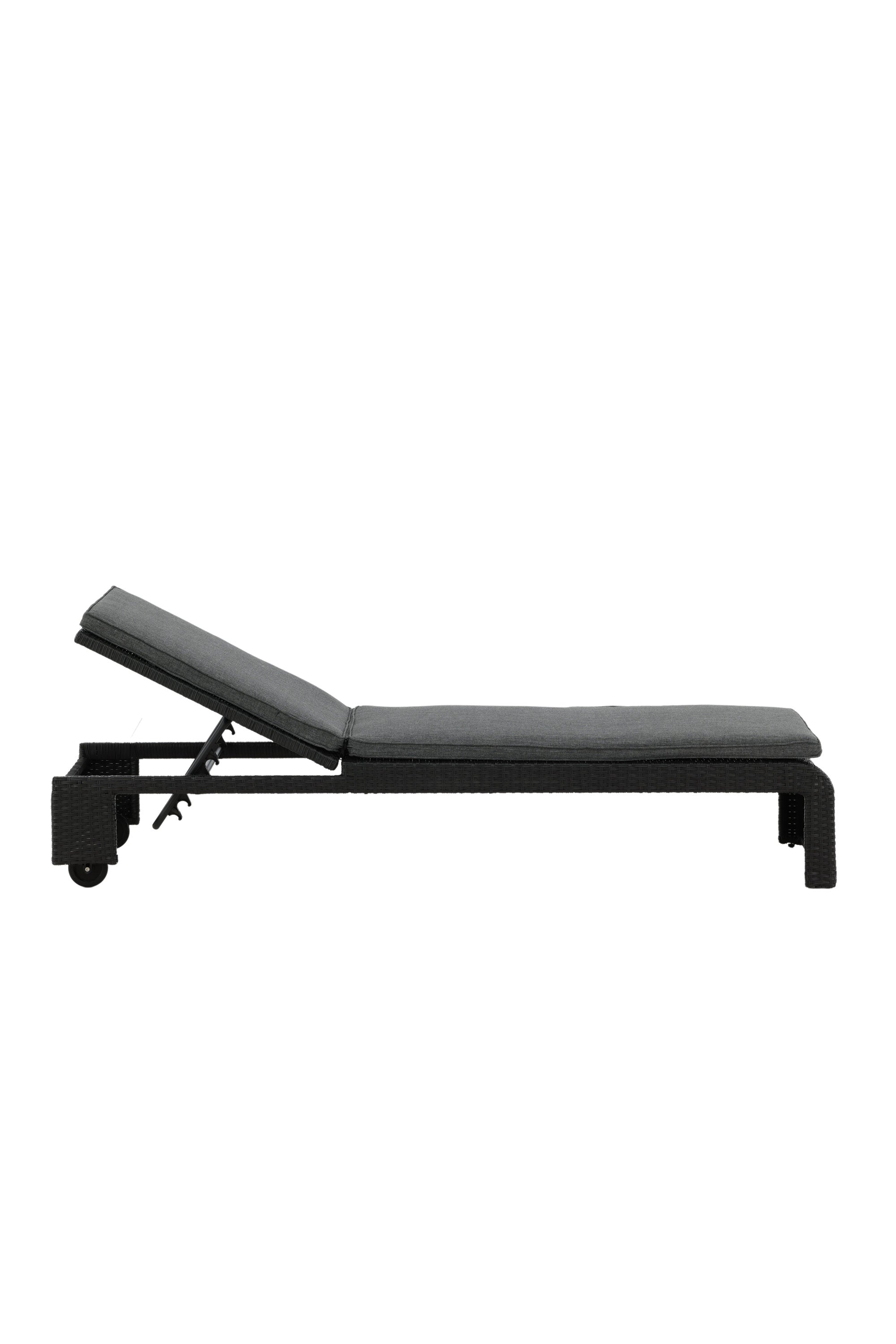 London Sonnenliege in Schwarz präsentiert im Onlineshop von KAQTU Design AG. Liegestuhl ist von Venture Home