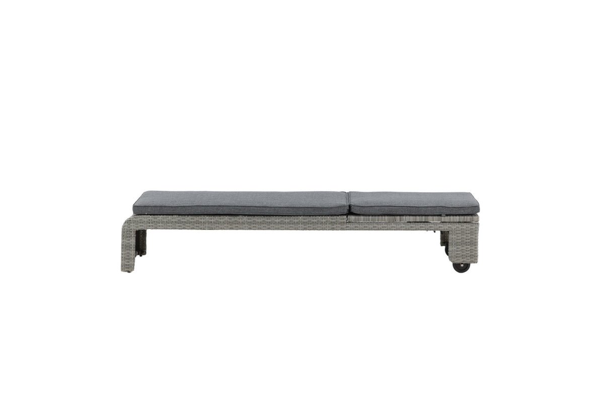 London Sonnenliege in Grau präsentiert im Onlineshop von KAQTU Design AG. Liegestuhl ist von Venture Home