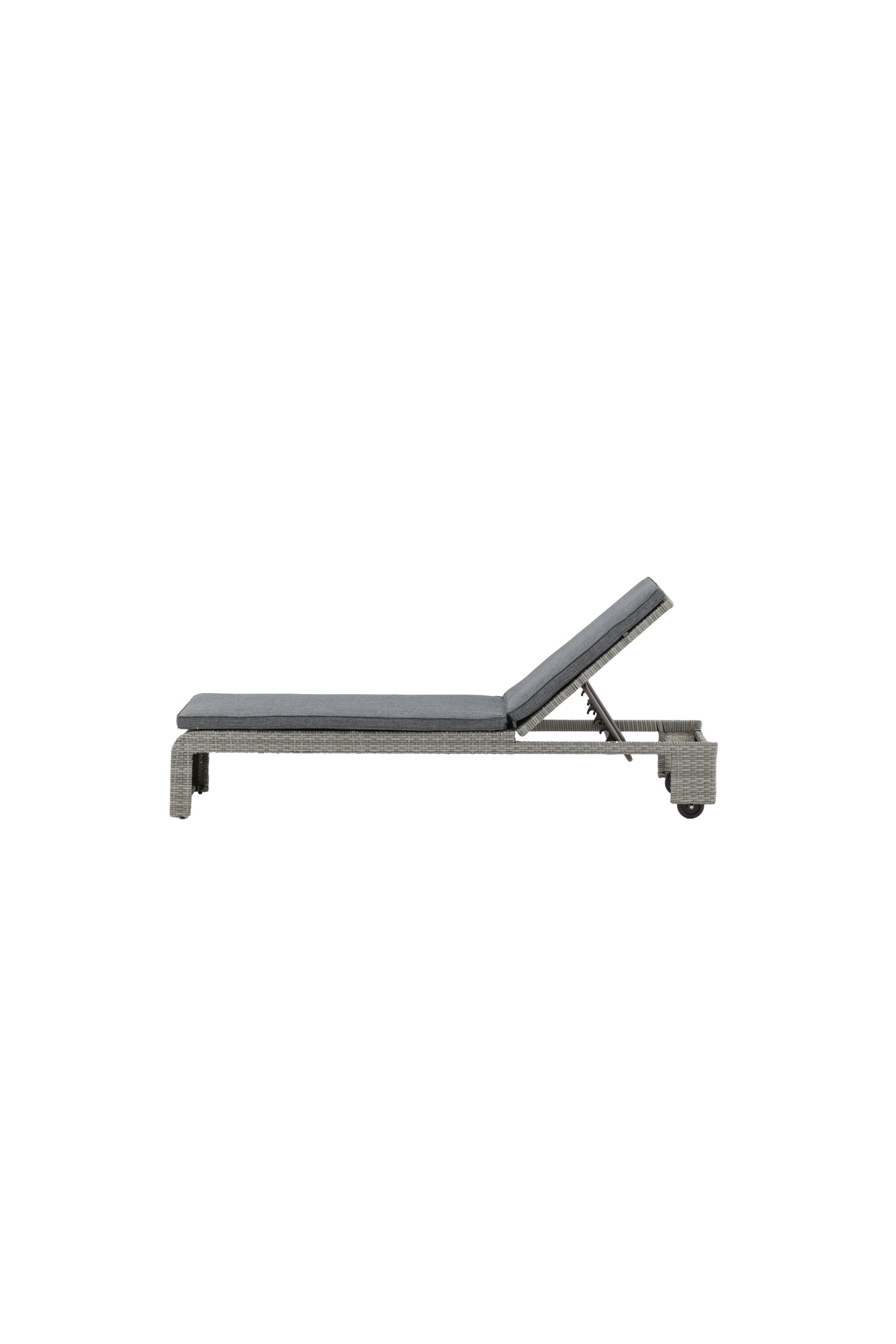 London Sonnenliege in Grau präsentiert im Onlineshop von KAQTU Design AG. Liegestuhl ist von Venture Home