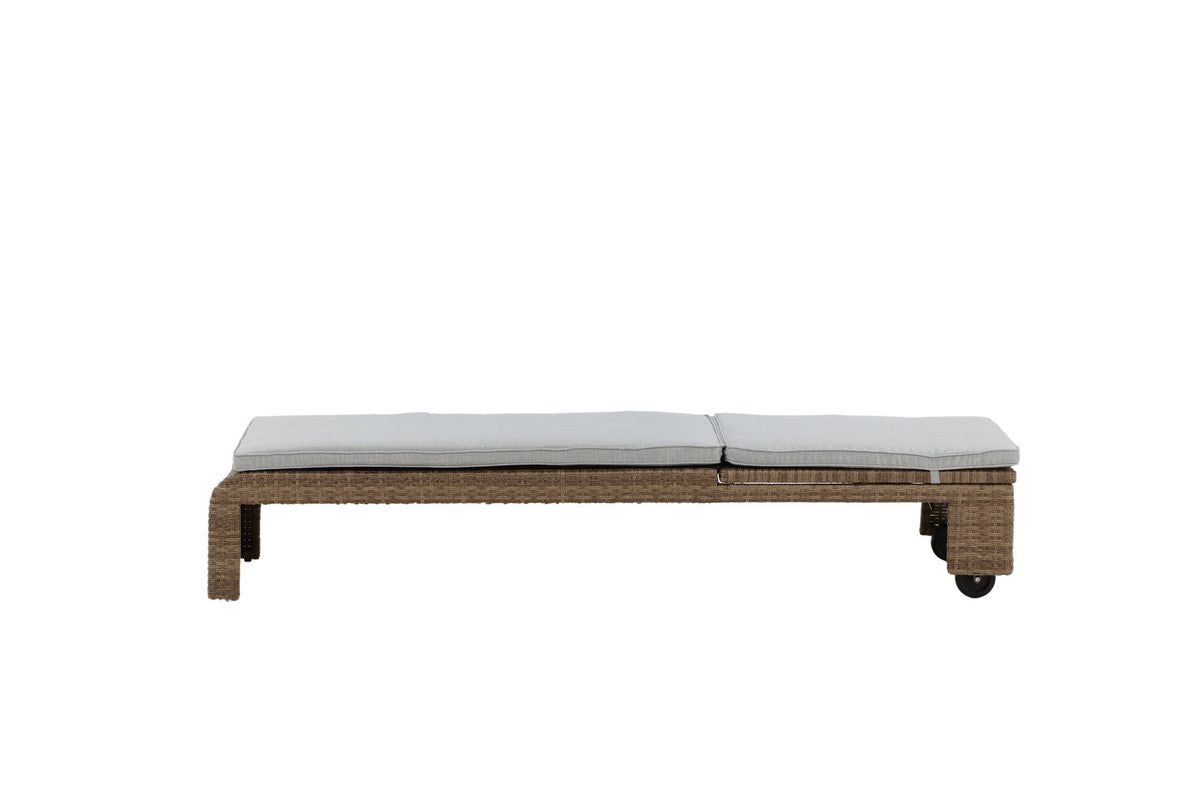 London Sonnenliege in Natur präsentiert im Onlineshop von KAQTU Design AG. Liegestuhl ist von Venture Home