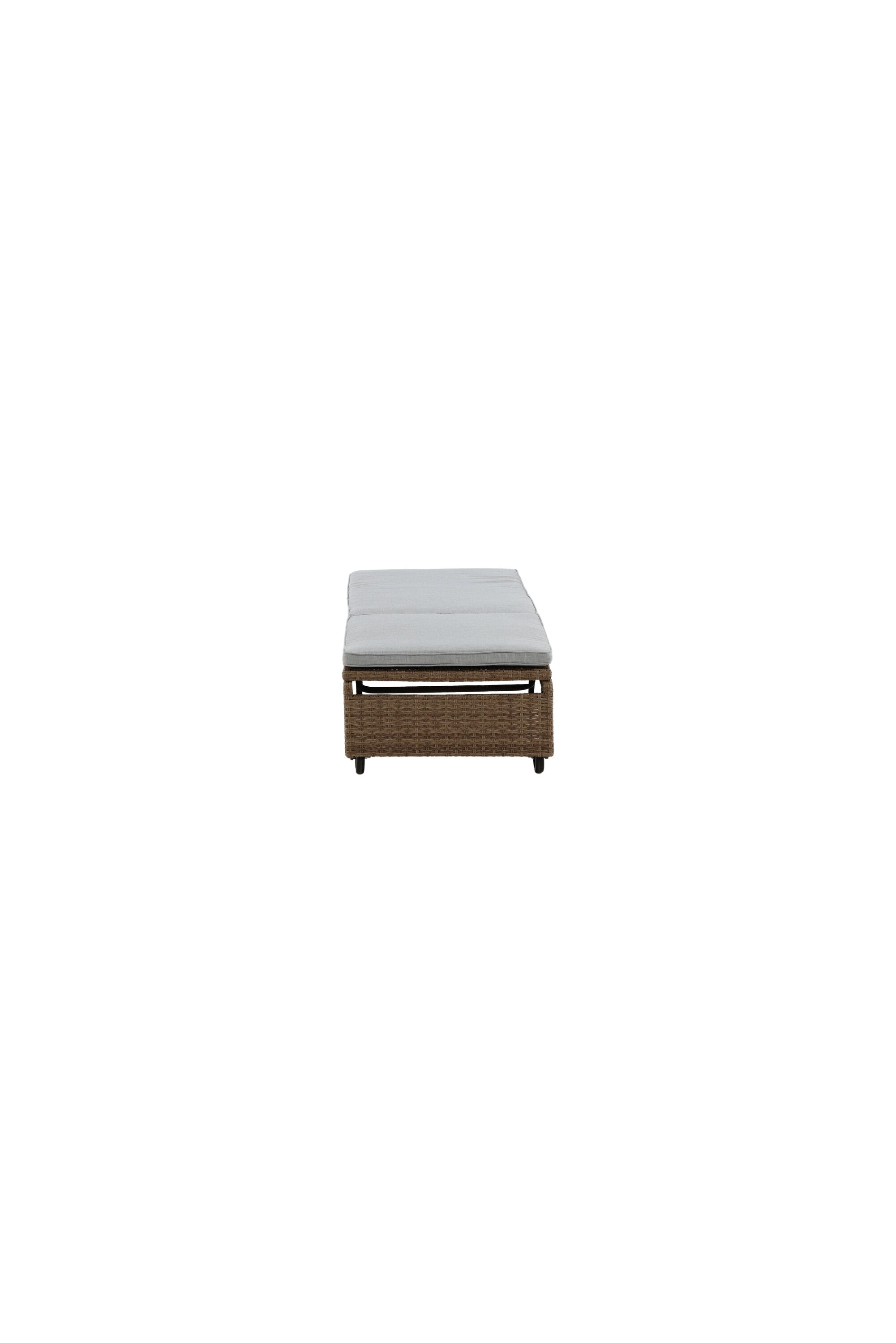 London Sonnenliege in Natur präsentiert im Onlineshop von KAQTU Design AG. Liegestuhl ist von Venture Home