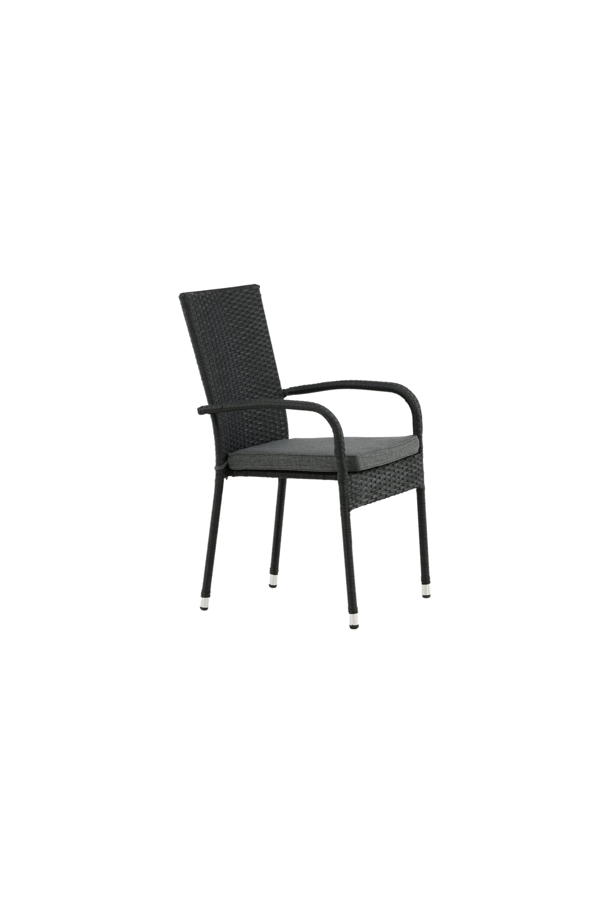 Anna Gartenstuhl in Schwarz präsentiert im Onlineshop von KAQTU Design AG. Gartenstuhl mit Armlehnen ist von Venture Home