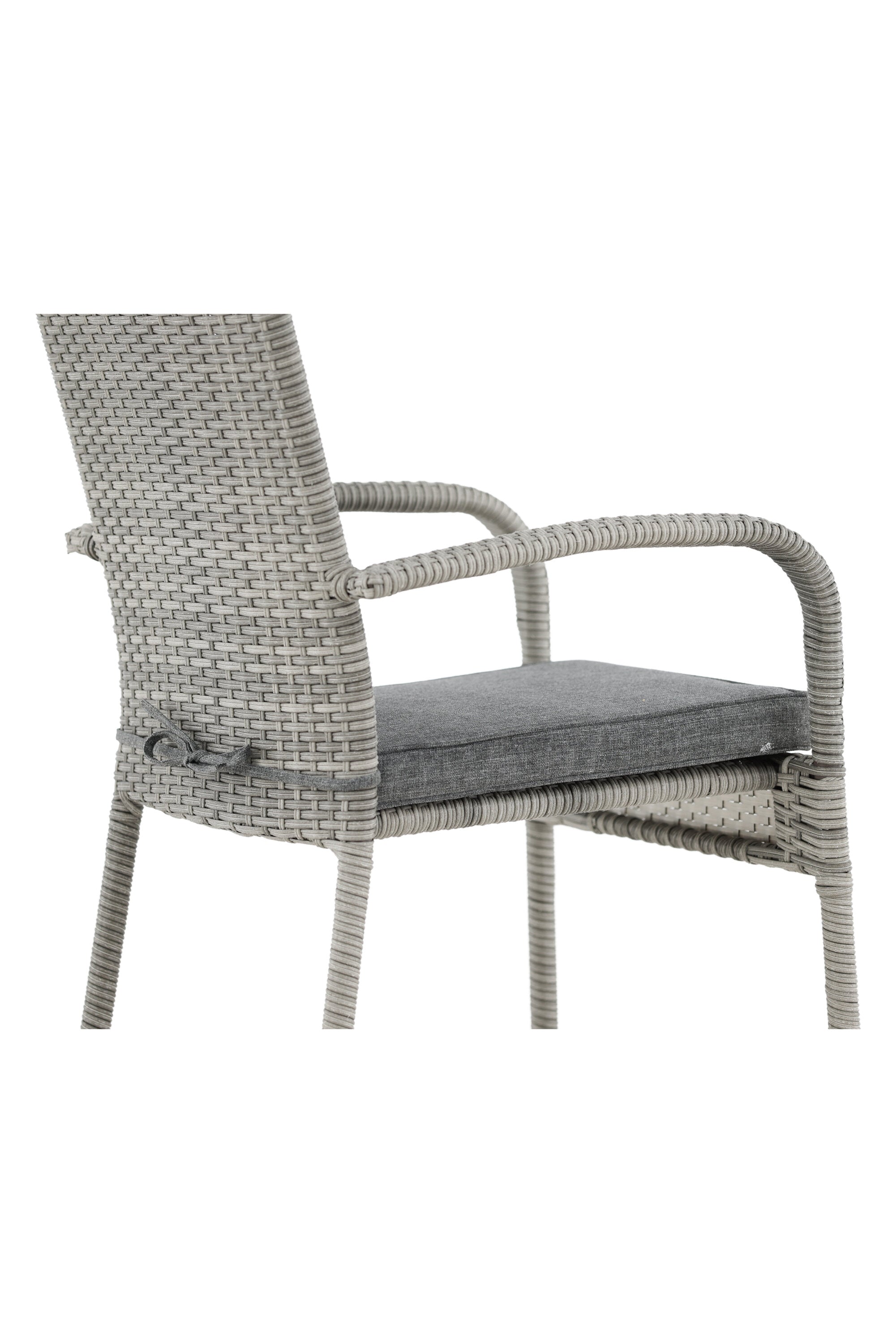 Anna Gartenstuhl in Grau präsentiert im Onlineshop von KAQTU Design AG. Gartenstuhl mit Armlehnen ist von Venture Home