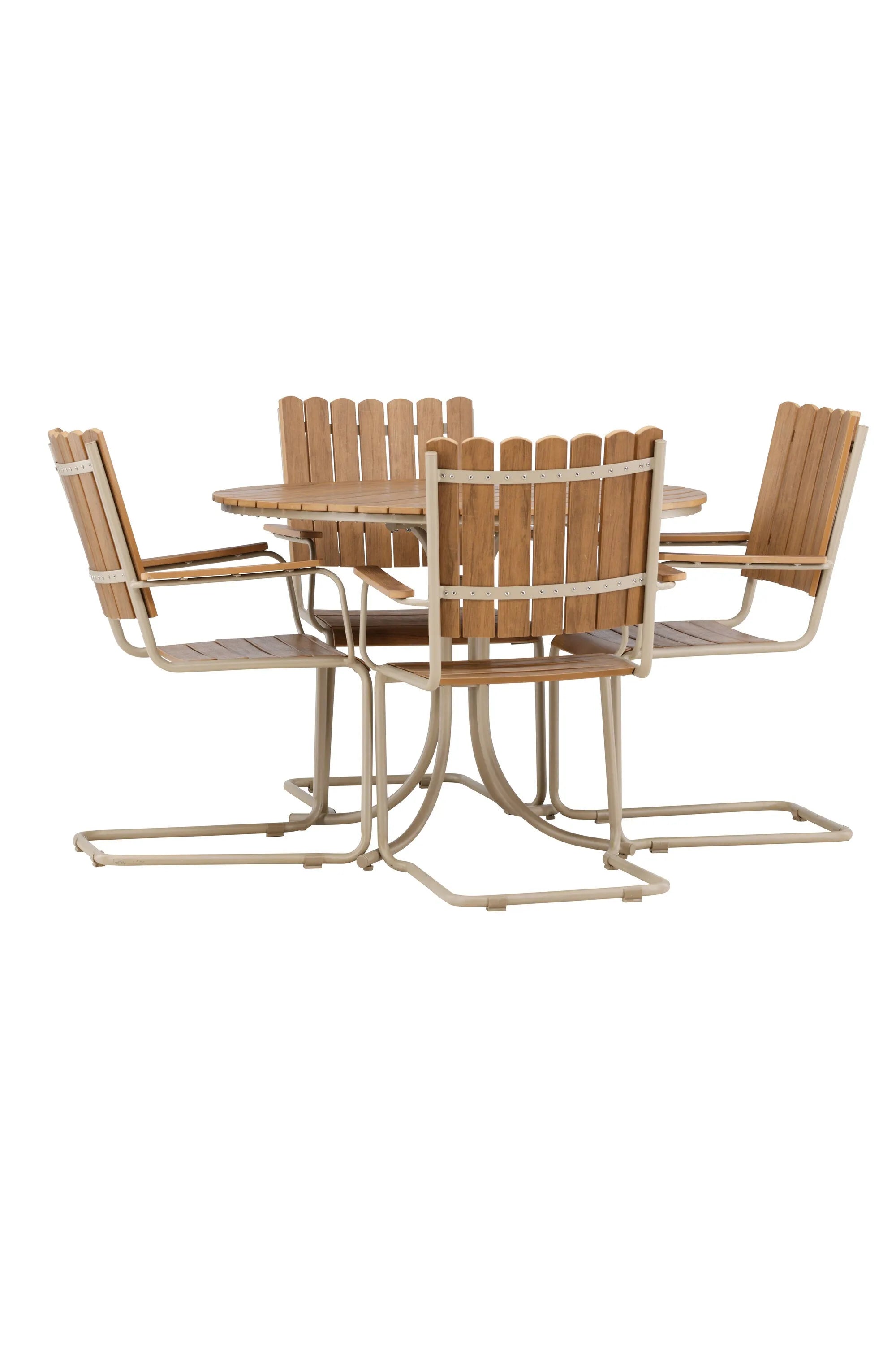 Das Holmsund Gartentisch-Set von Venture Home bietet stilvolles Design und Funktionalität für Ihren Außenbereich.