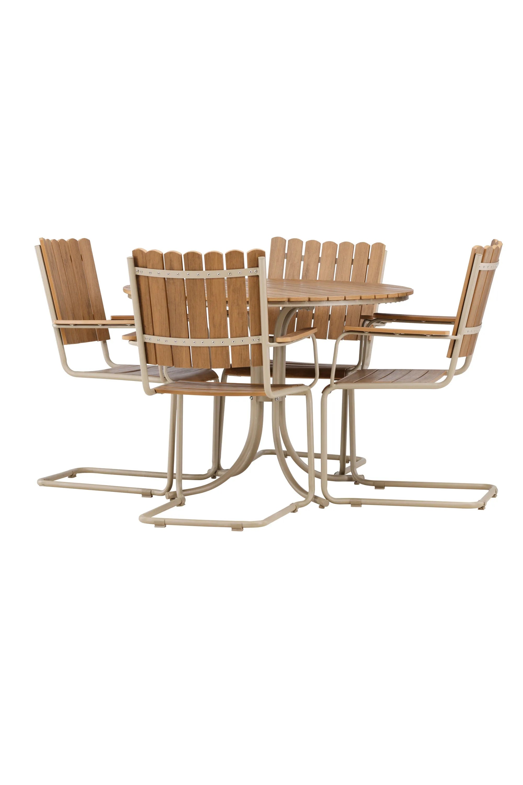 Das Holmsund Gartentisch-Set von Venture Home bietet stilvolles Design und Funktionalität für Ihren Außenbereich.