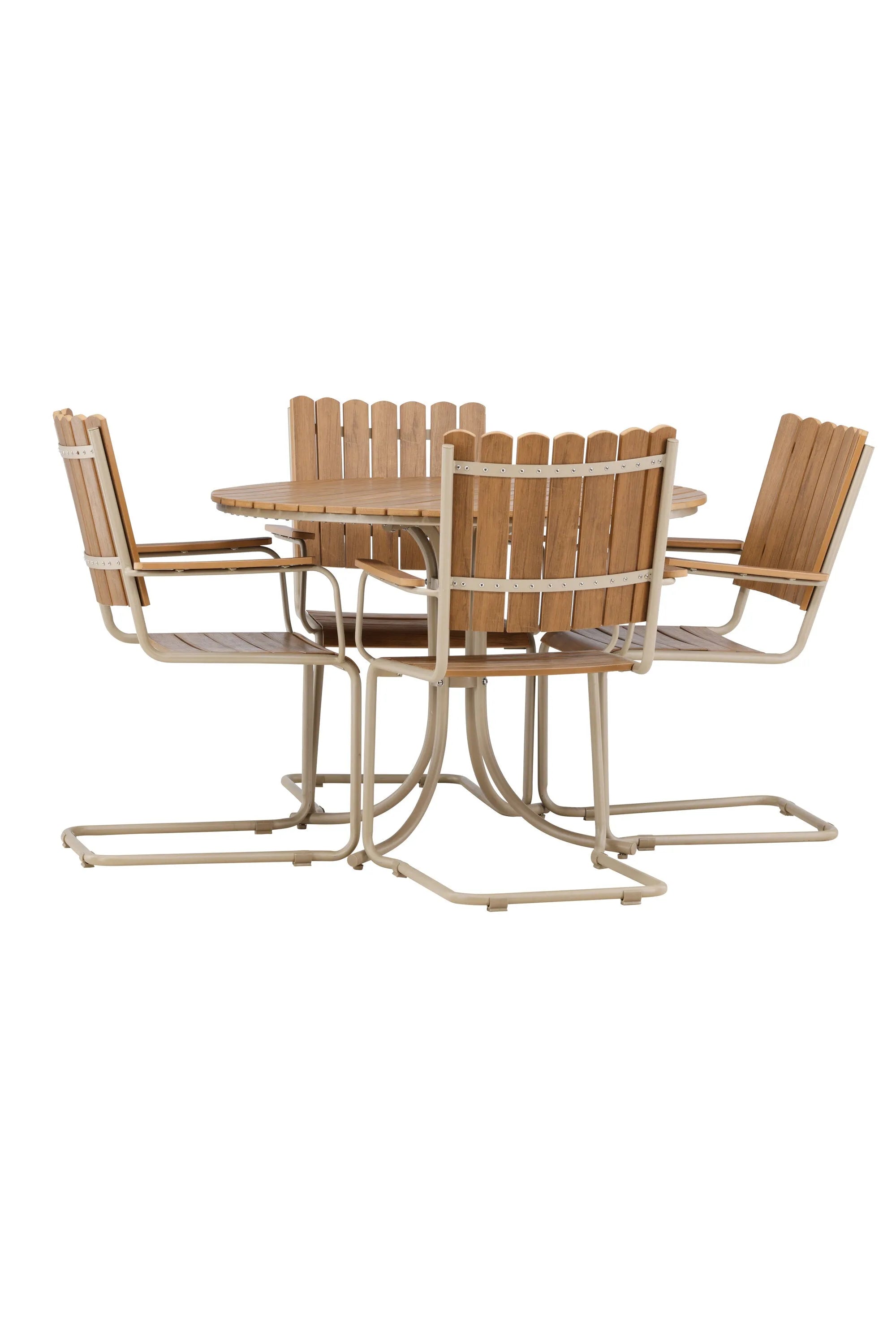 Das Holmsund Gartentisch-Set von Venture Home bietet stilvolles Design und Funktionalität für Ihren Außenbereich.
