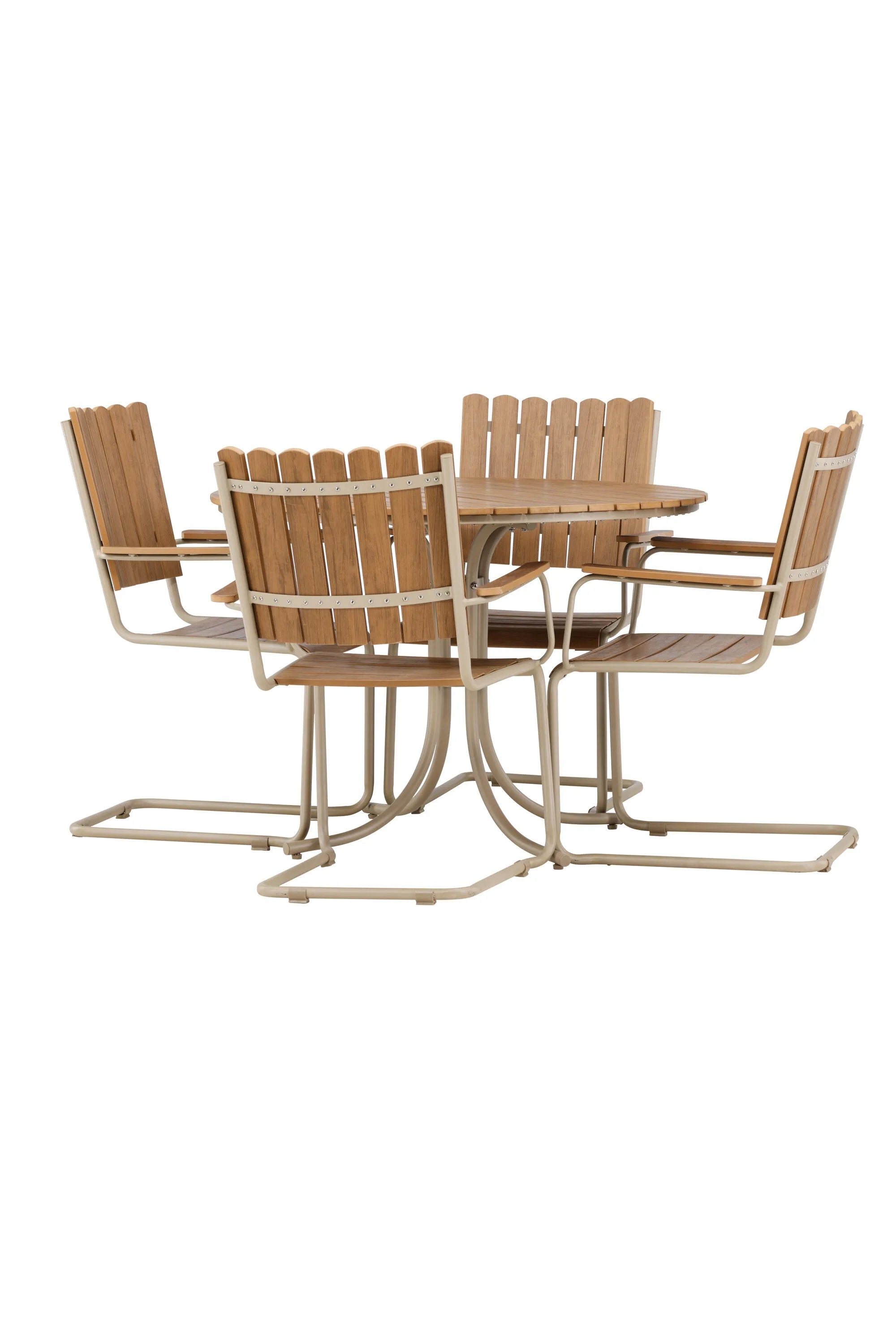 Das Holmsund Gartentisch-Set von Venture Home bietet stilvolles Design und Funktionalität für Ihren Außenbereich.