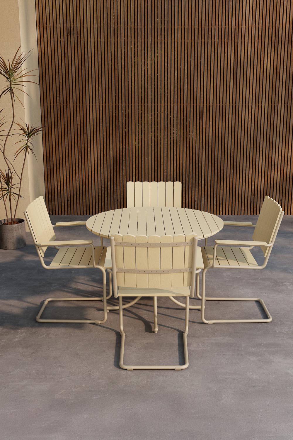 Holmsund Essgruppe in  präsentiert im Onlineshop von KAQTU Design AG. Gartentischset ist von Venture Home