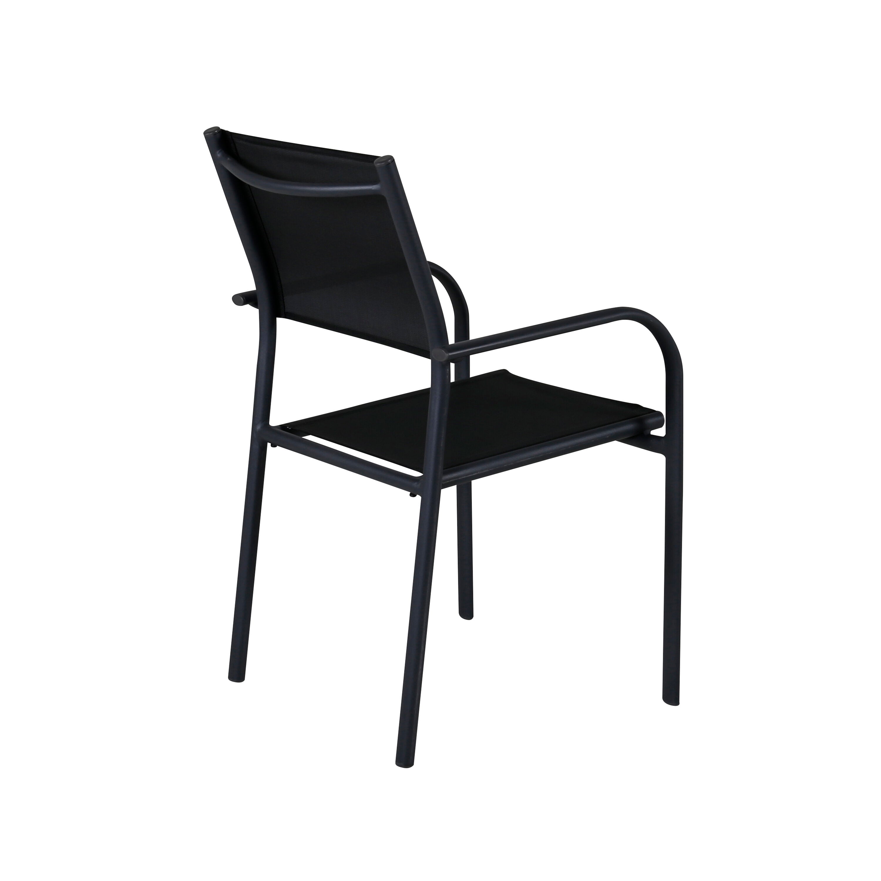 Santorini Gartenstuhl in Schwarz präsentiert im Onlineshop von KAQTU Design AG. Gartenstuhl mit Armlehnen ist von Venture Home