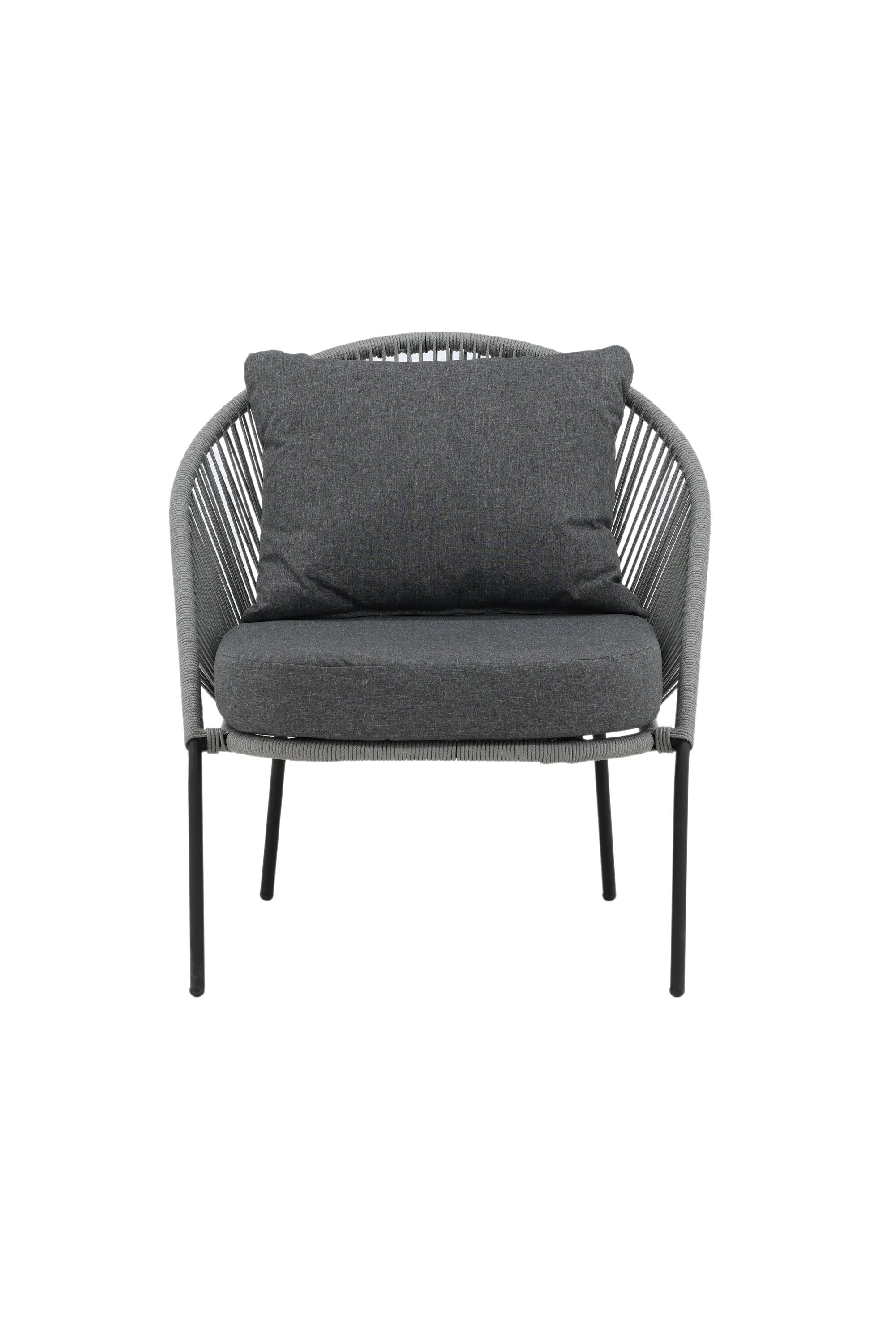 Lindos Lounge Chair in Grau präsentiert im Onlineshop von KAQTU Design AG. Outdoor-Sessel ist von Venture Home