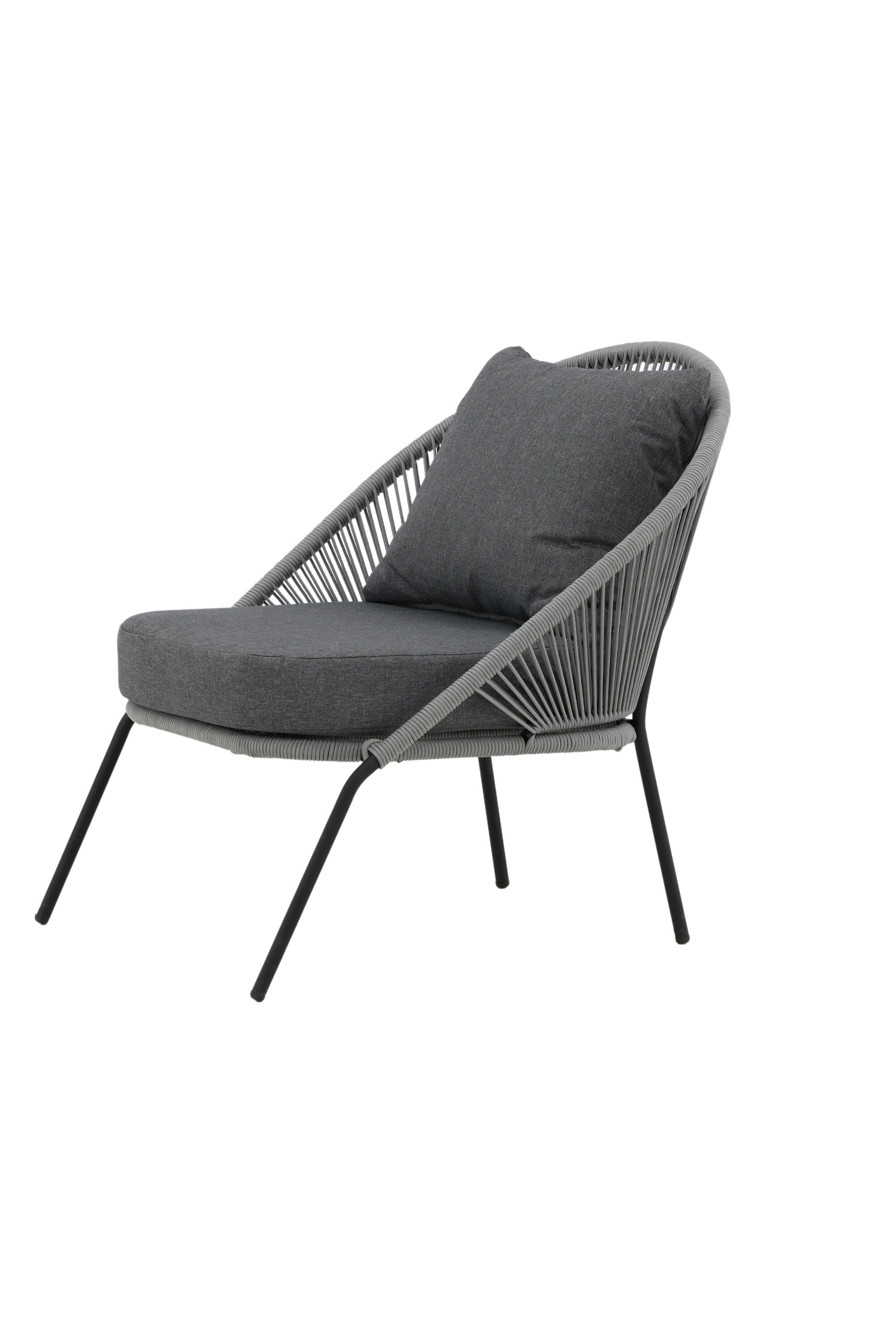 Lindos Lounge Chair in Grau präsentiert im Onlineshop von KAQTU Design AG. Outdoor-Sessel ist von Venture Home
