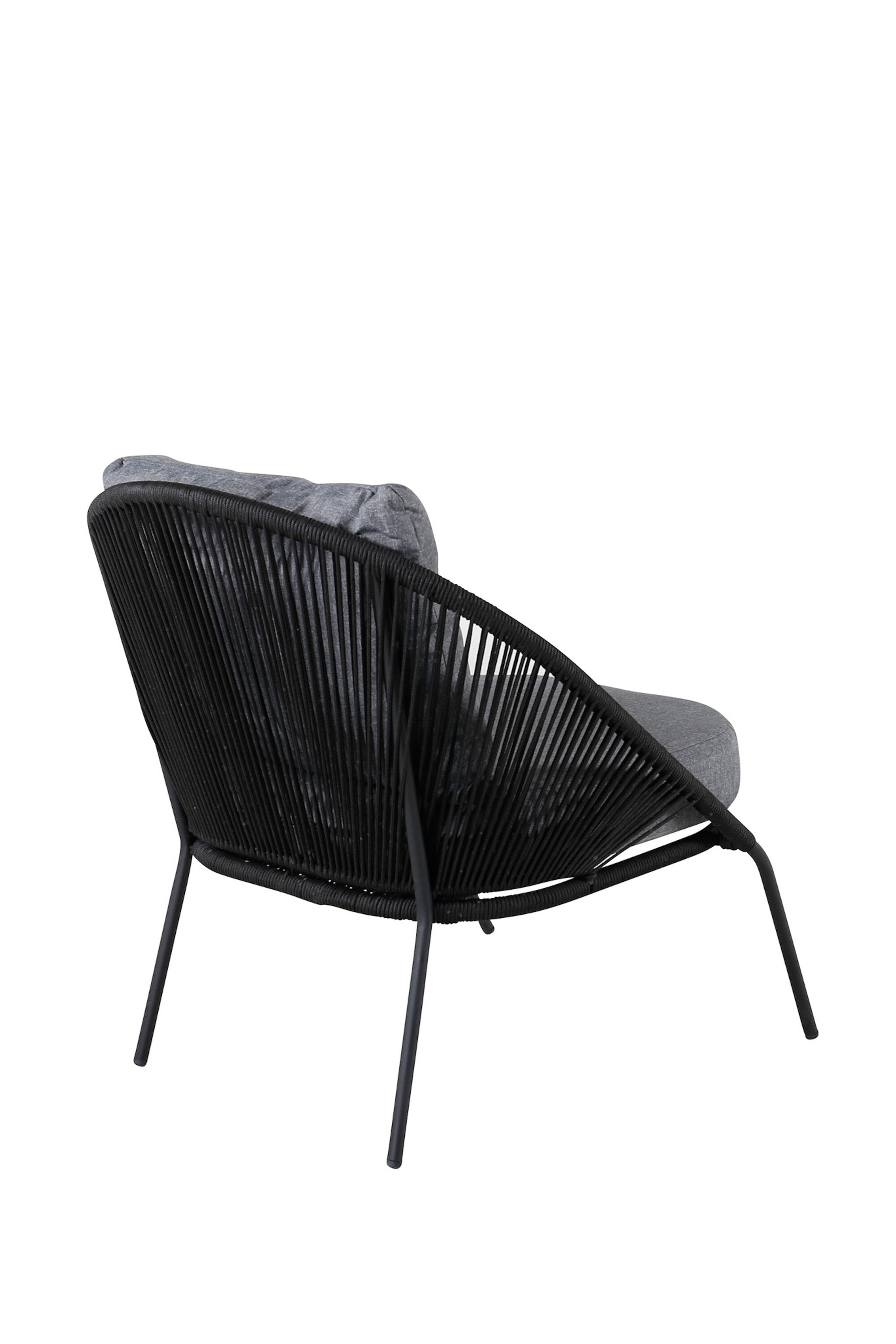Lindos Sessel in Schwarz präsentiert im Onlineshop von KAQTU Design AG. Outdoor-Sessel ist von Venture Home