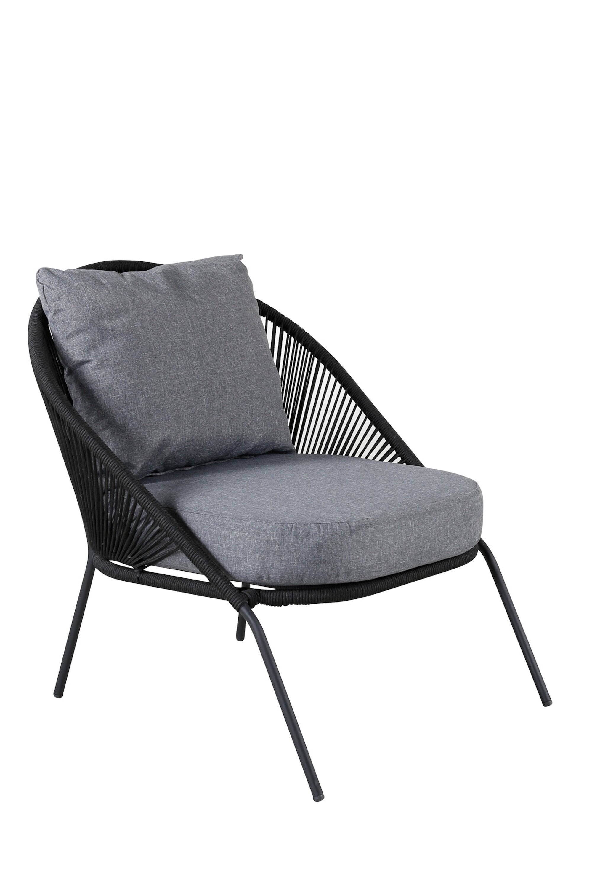 Lindos Sessel in Schwarz präsentiert im Onlineshop von KAQTU Design AG. Outdoor-Sessel ist von Venture Home