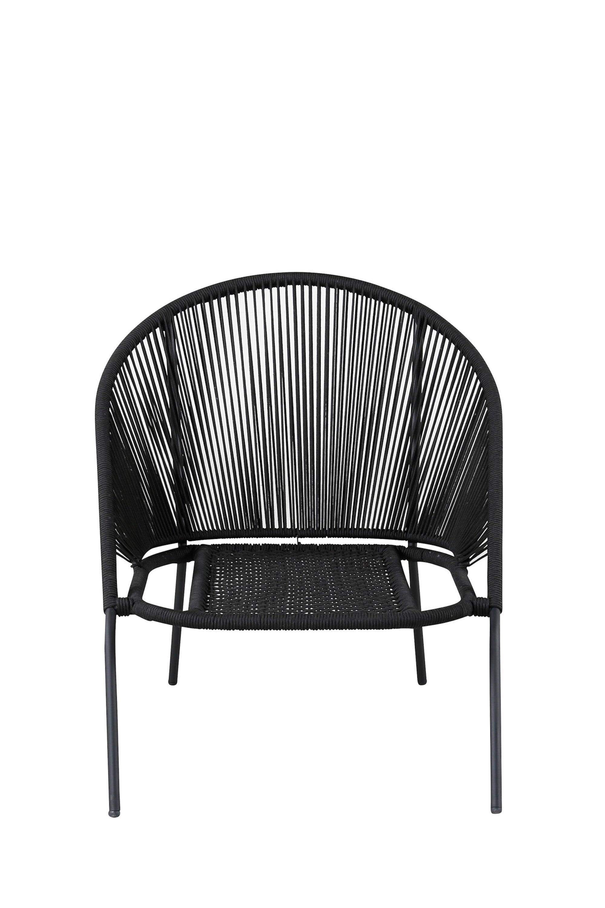 Lindos Sessel in Schwarz präsentiert im Onlineshop von KAQTU Design AG. Outdoor-Sessel ist von Venture Home