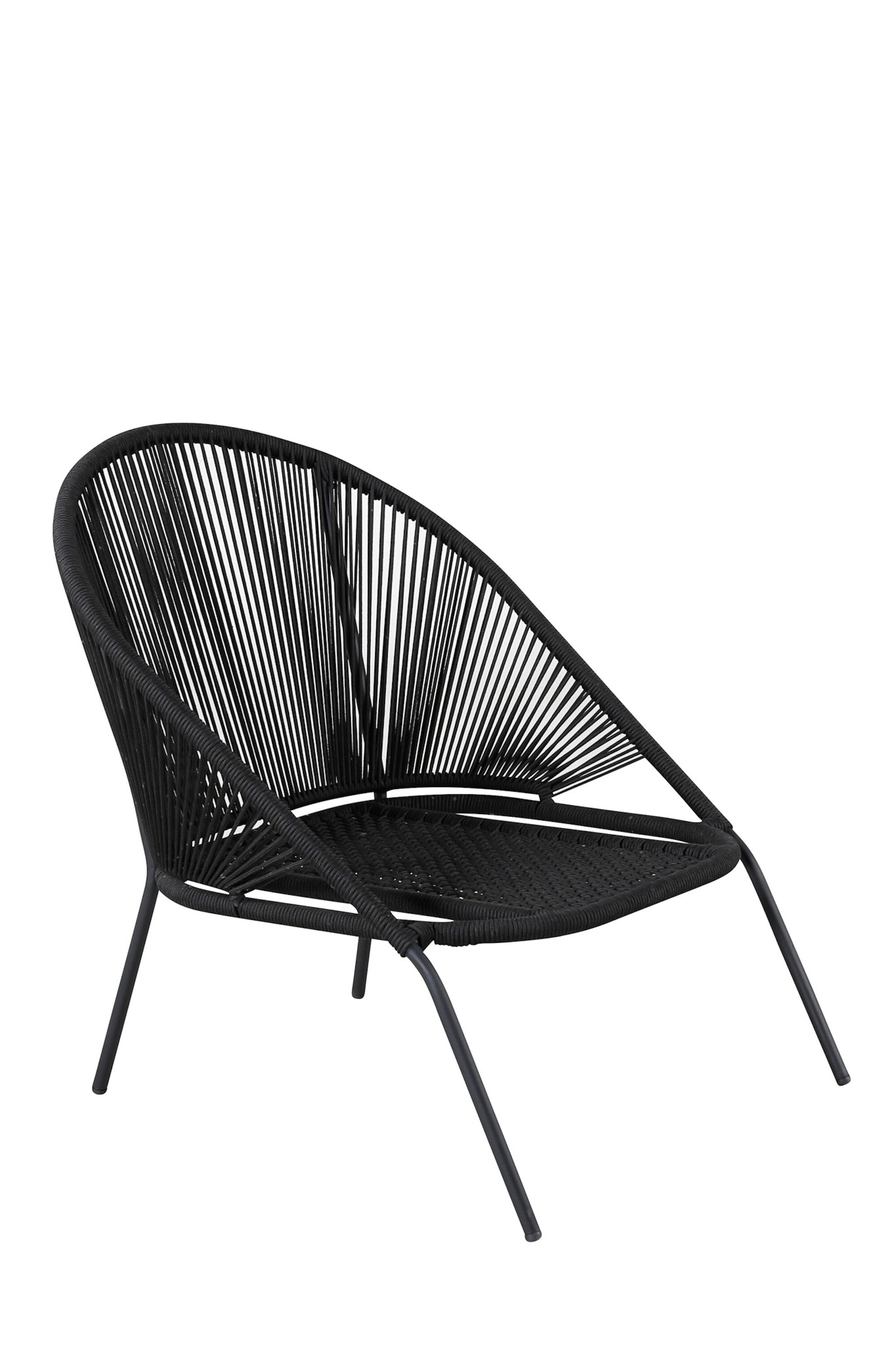 Lindos Sessel in Schwarz präsentiert im Onlineshop von KAQTU Design AG. Outdoor-Sessel ist von Venture Home