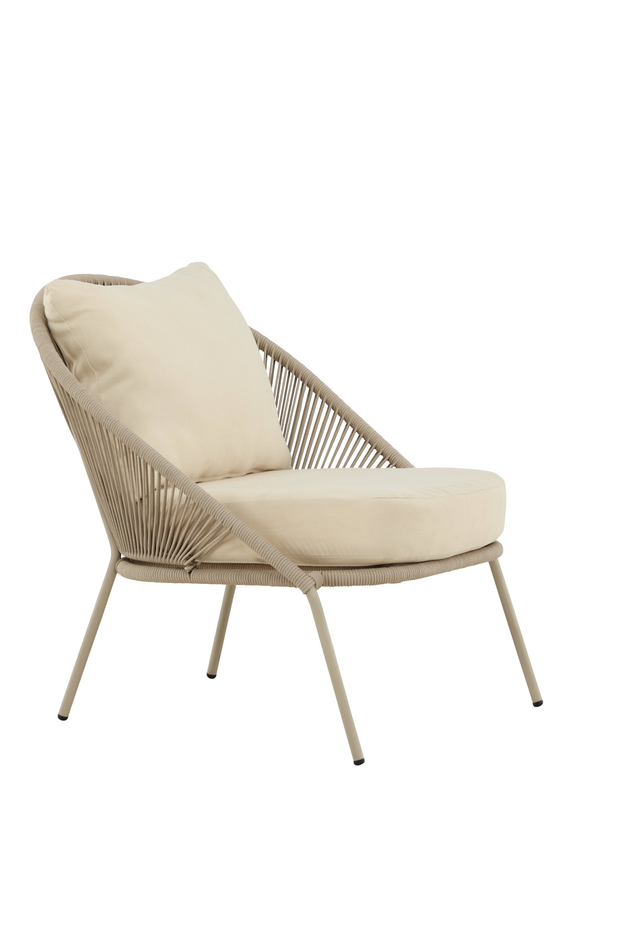 Der Lindos Loungesessel von Venture Home kombiniert modernes Design mit Komfort, perfekt für stilvolle Wohnbereiche.