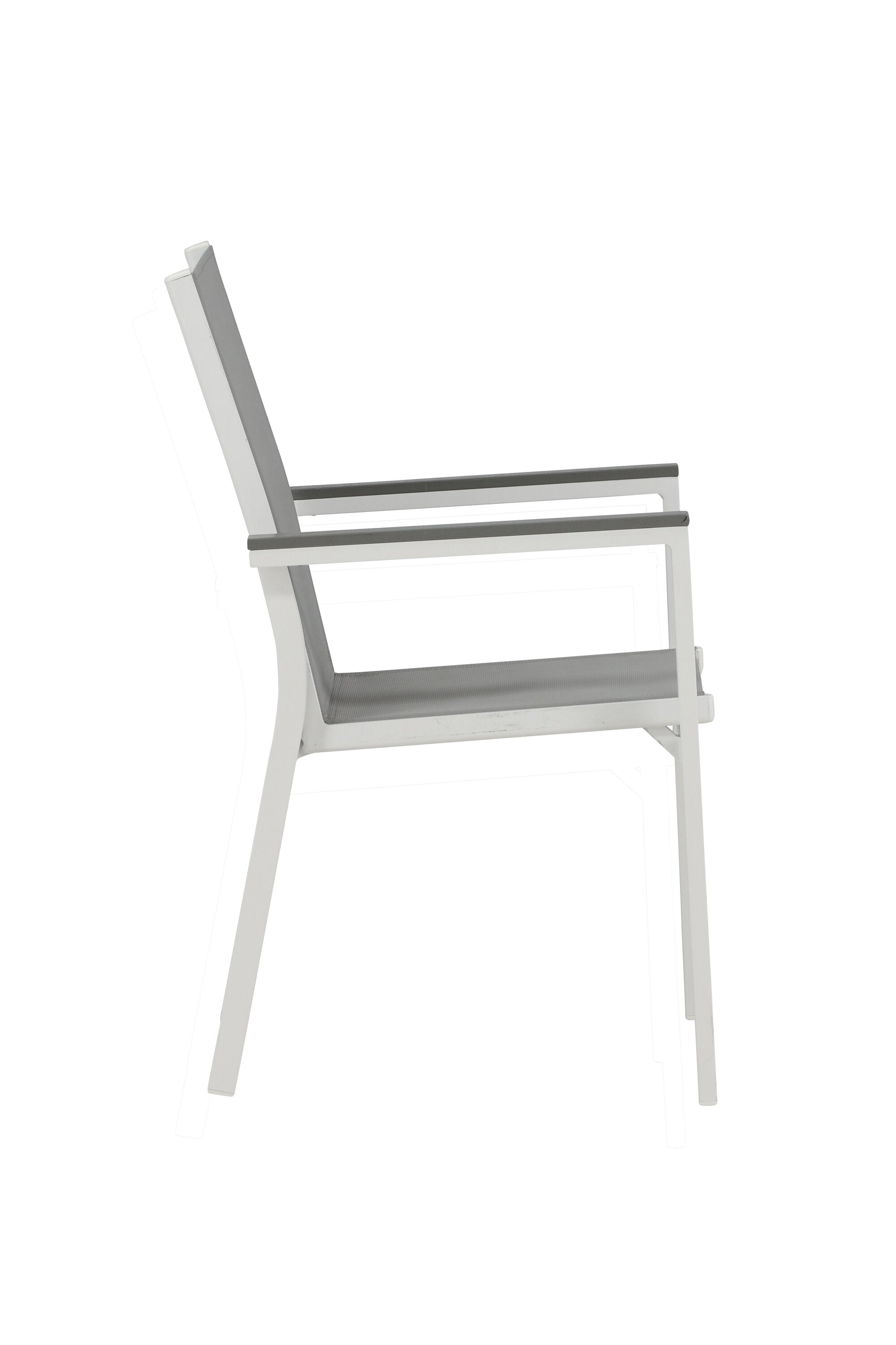 Parma Gartenstuhl in Weiss präsentiert im Onlineshop von KAQTU Design AG. Gartenstuhl mit Armlehnen ist von Venture Home