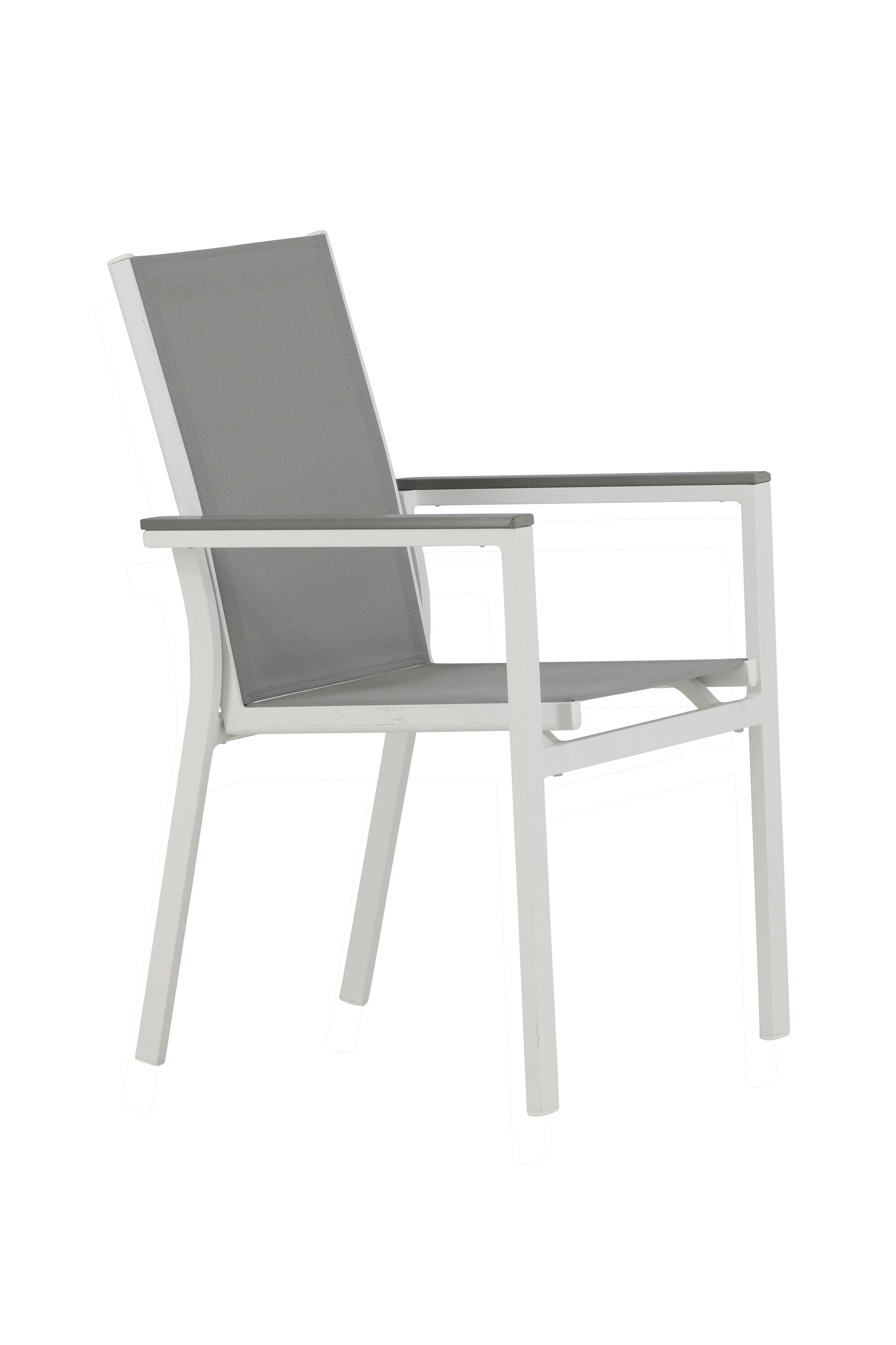 Parma Gartenstuhl in Weiss präsentiert im Onlineshop von KAQTU Design AG. Gartenstuhl mit Armlehnen ist von Venture Home