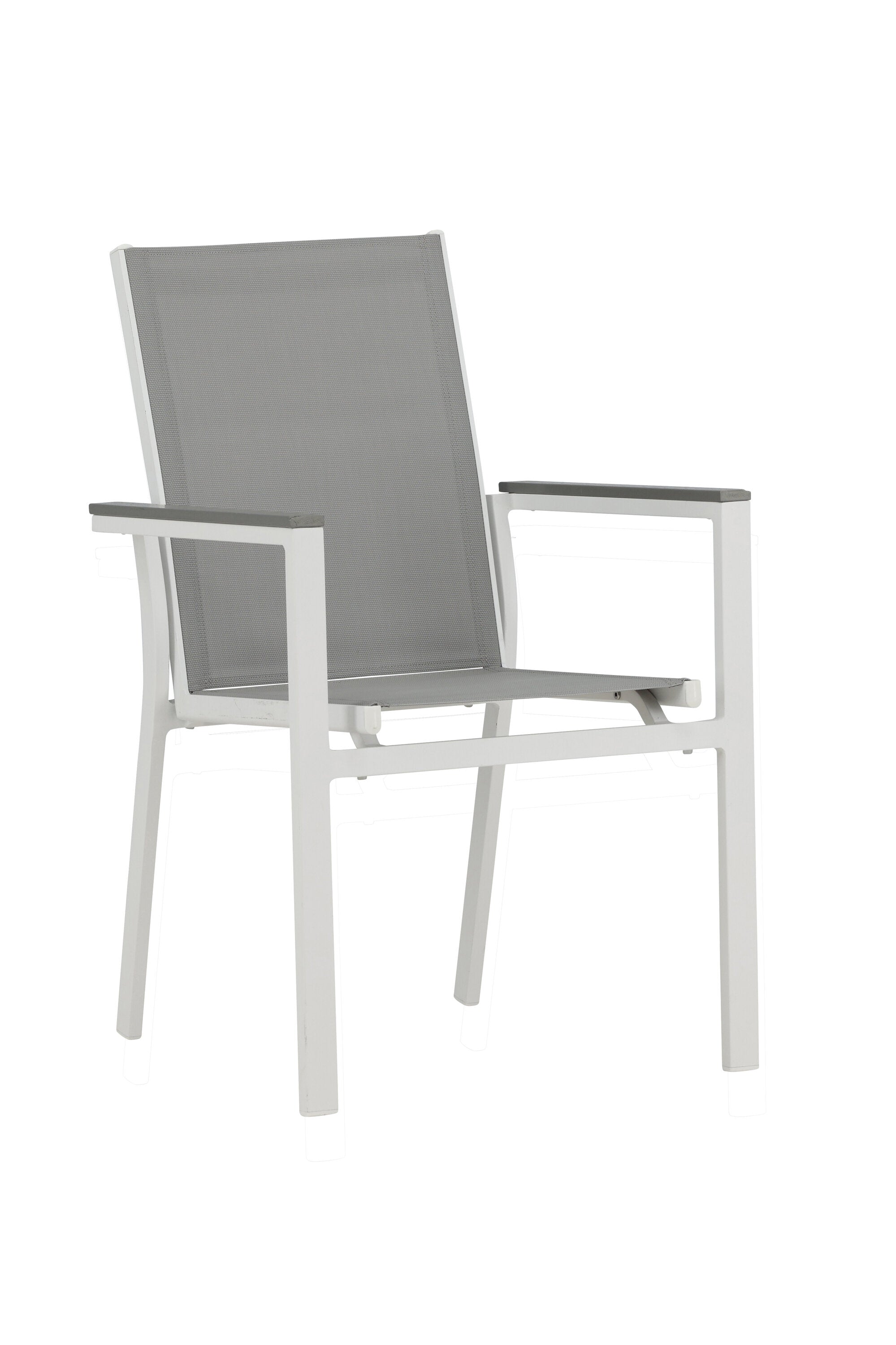 Parma Gartenstuhl in Weiss präsentiert im Onlineshop von KAQTU Design AG. Gartenstuhl mit Armlehnen ist von Venture Home
