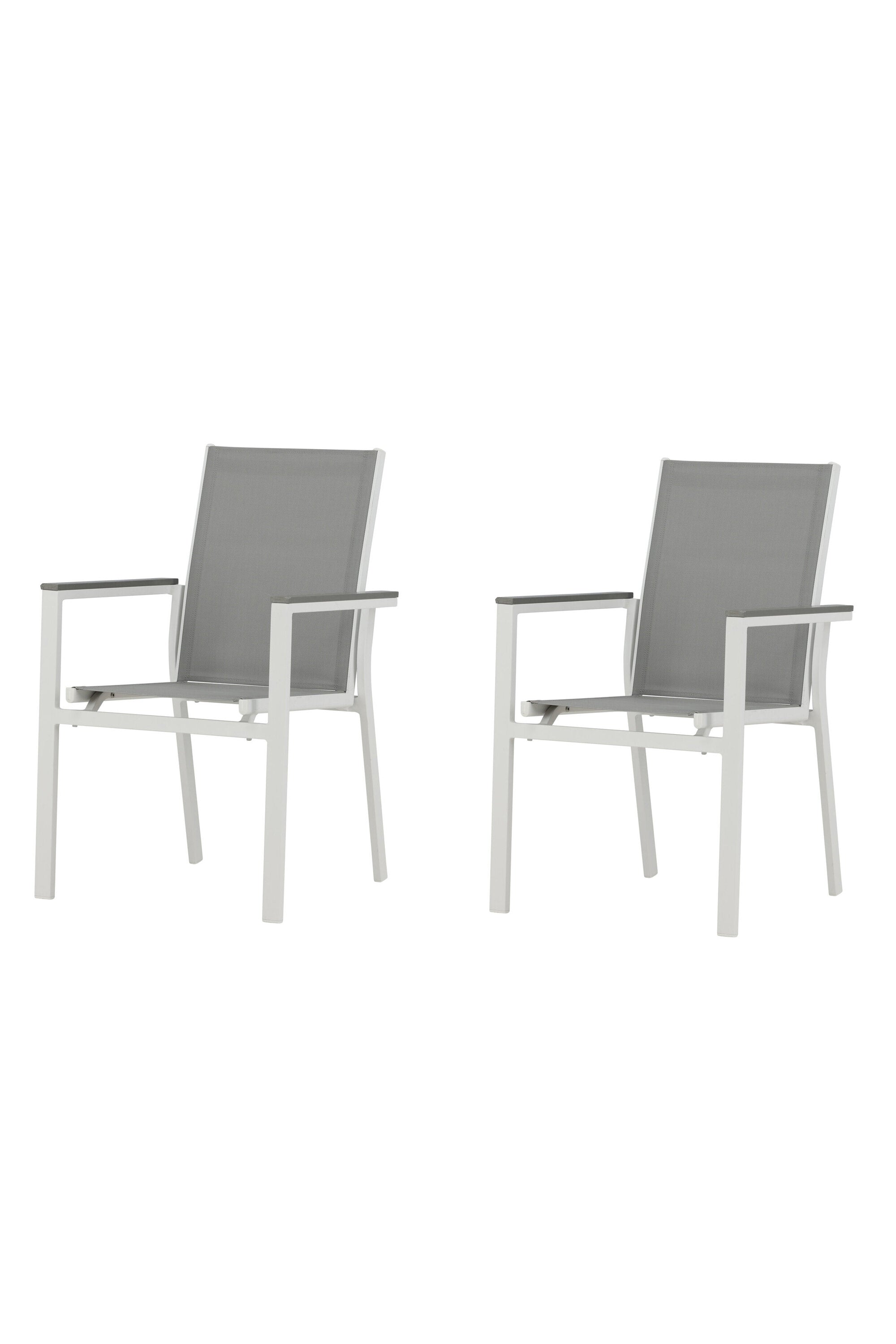 Parma Gartenstuhl in Weiss präsentiert im Onlineshop von KAQTU Design AG. Gartenstuhl mit Armlehnen ist von Venture Home
