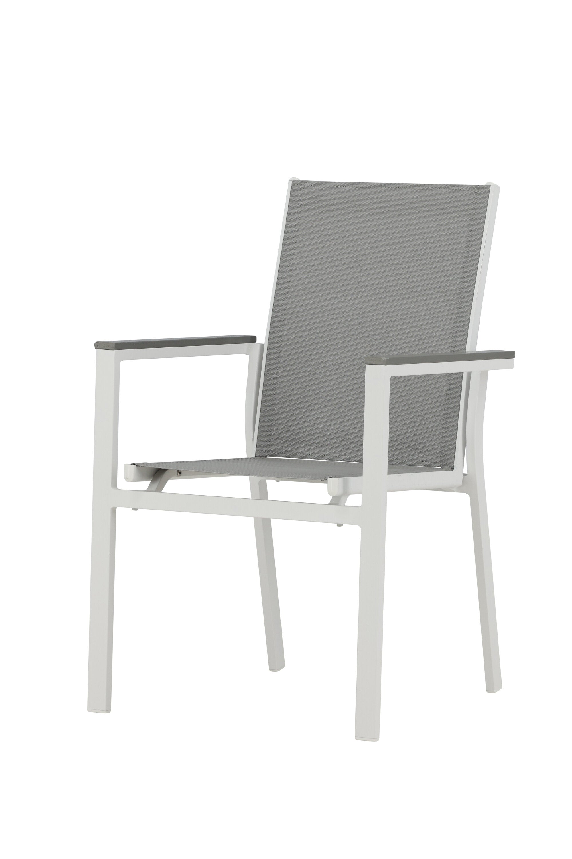 Parma Gartenstuhl in Weiss präsentiert im Onlineshop von KAQTU Design AG. Gartenstuhl mit Armlehnen ist von Venture Home
