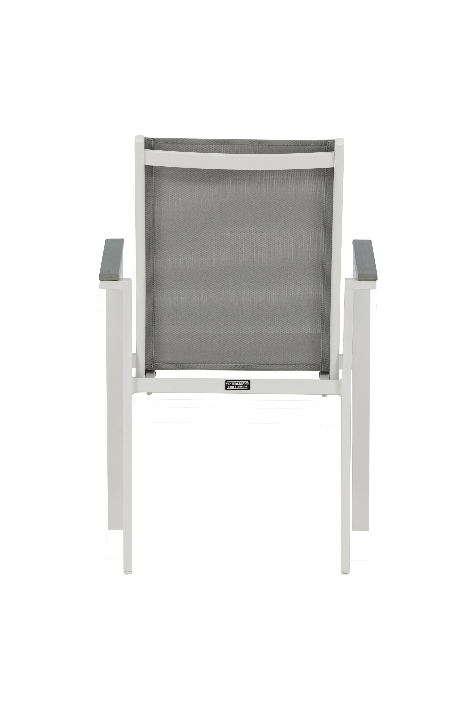 Parma Gartenstuhl in Weiss präsentiert im Onlineshop von KAQTU Design AG. Gartenstuhl mit Armlehnen ist von Venture Home