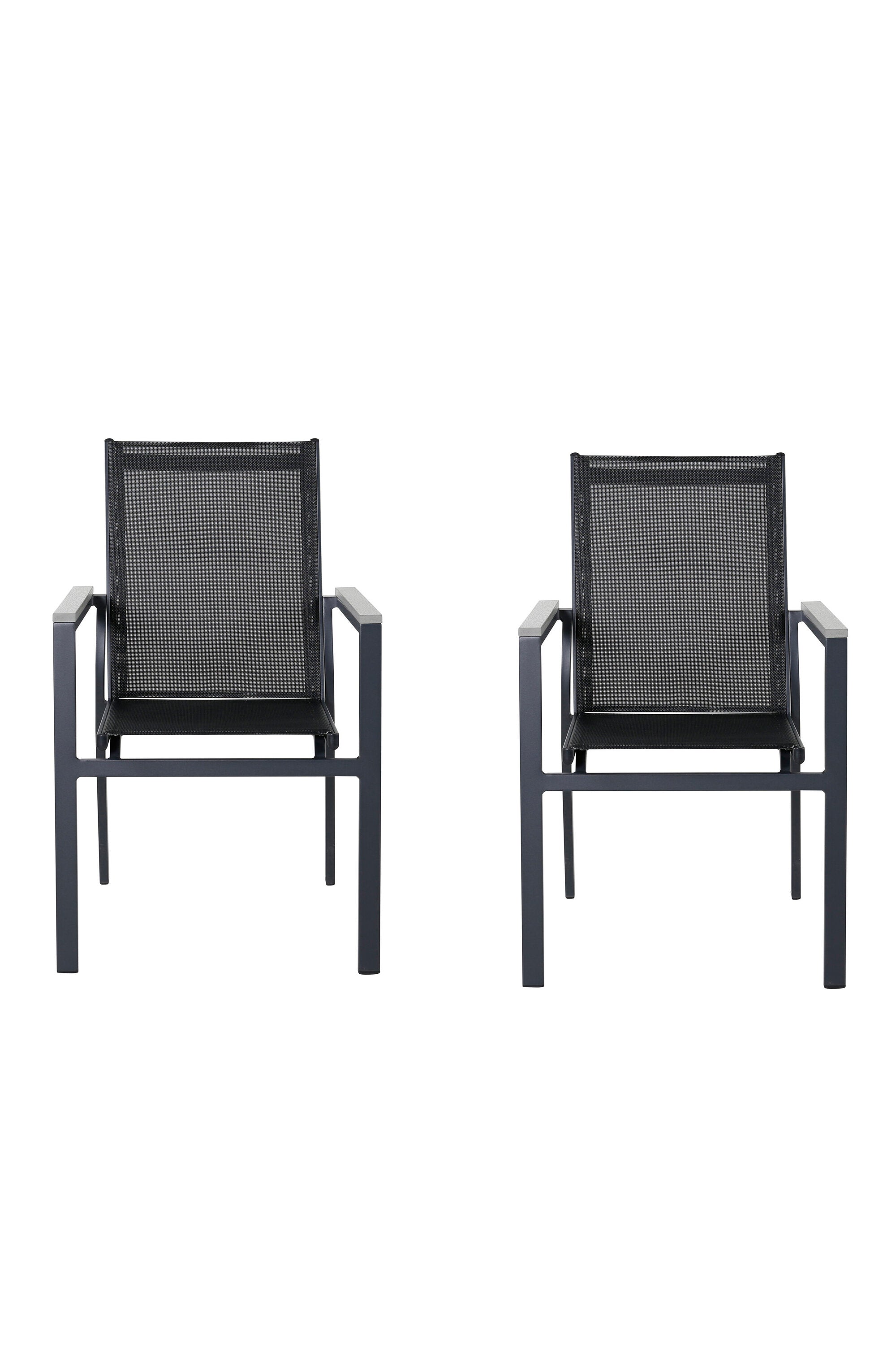 Parma Gartenstuhl in Schwarz präsentiert im Onlineshop von KAQTU Design AG. Gartenstuhl mit Armlehnen ist von Venture Home