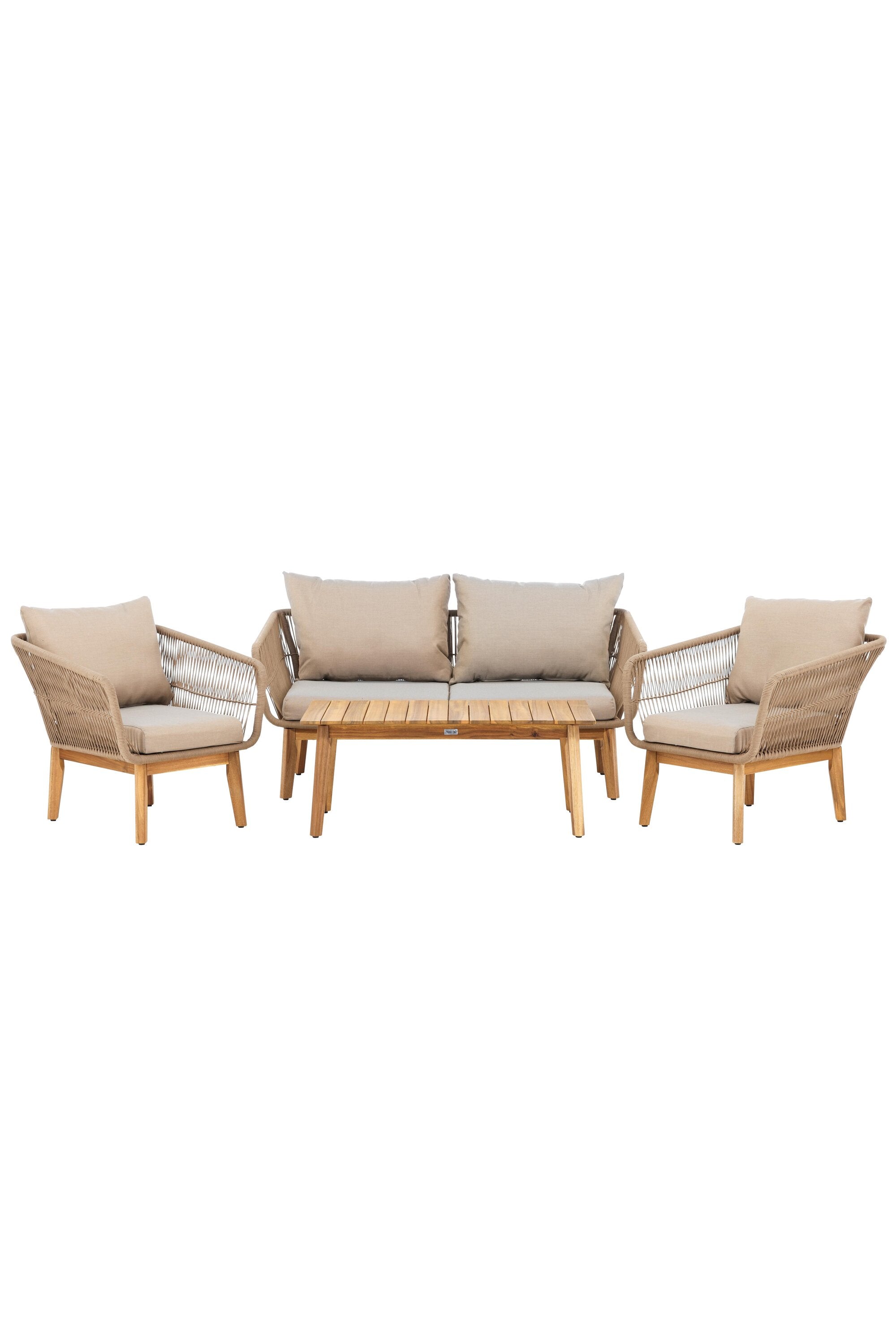 Chania Sofa Outdoorset 110cm in Latte präsentiert im Onlineshop von KAQTU Design AG. Loungeset ist von Venture Home
