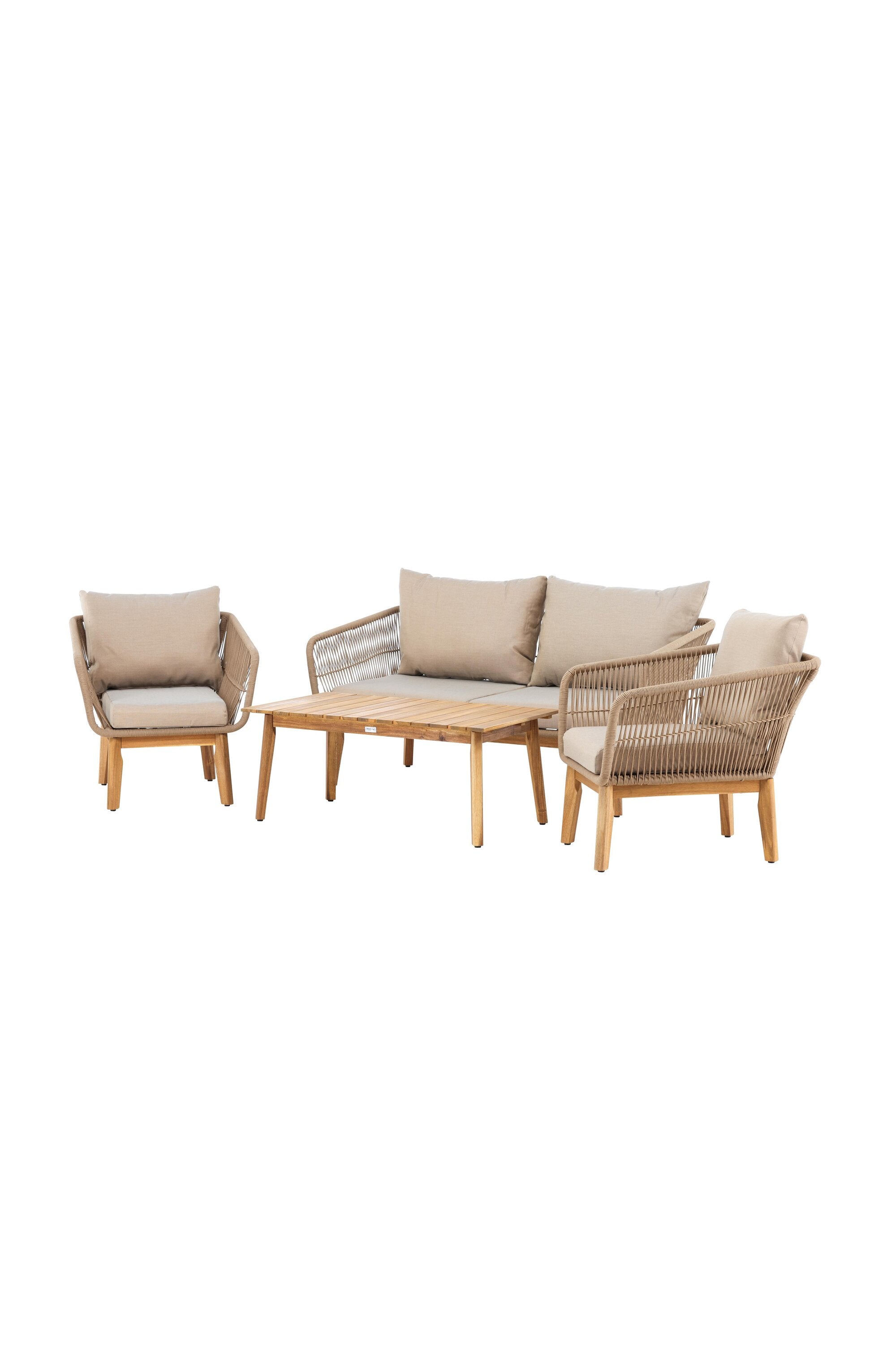 Chania Sofa Outdoorset 110cm in Latte präsentiert im Onlineshop von KAQTU Design AG. Loungeset ist von Venture Home