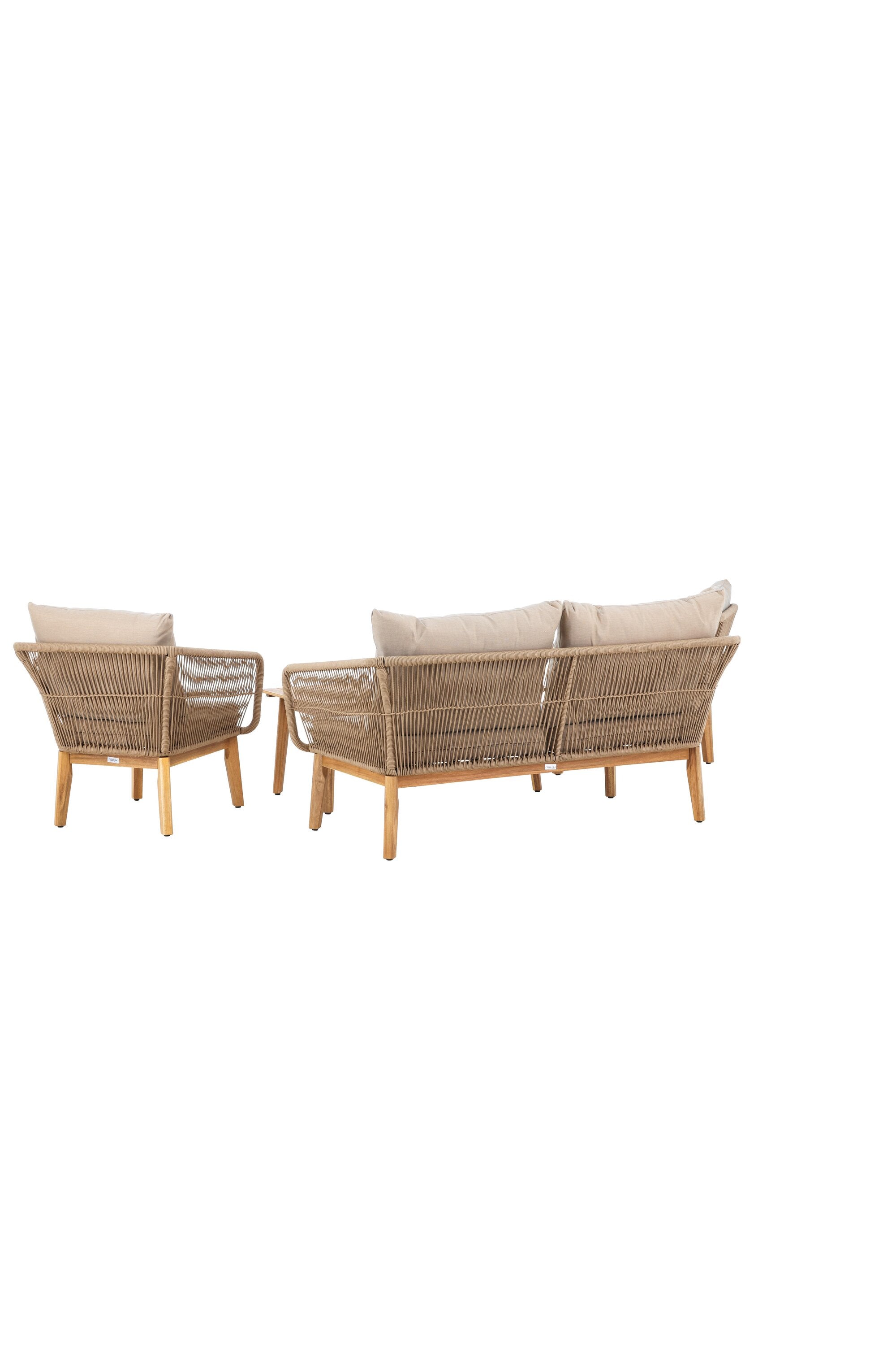 Chania Sofa Outdoorset 110cm in Latte präsentiert im Onlineshop von KAQTU Design AG. Loungeset ist von Venture Home