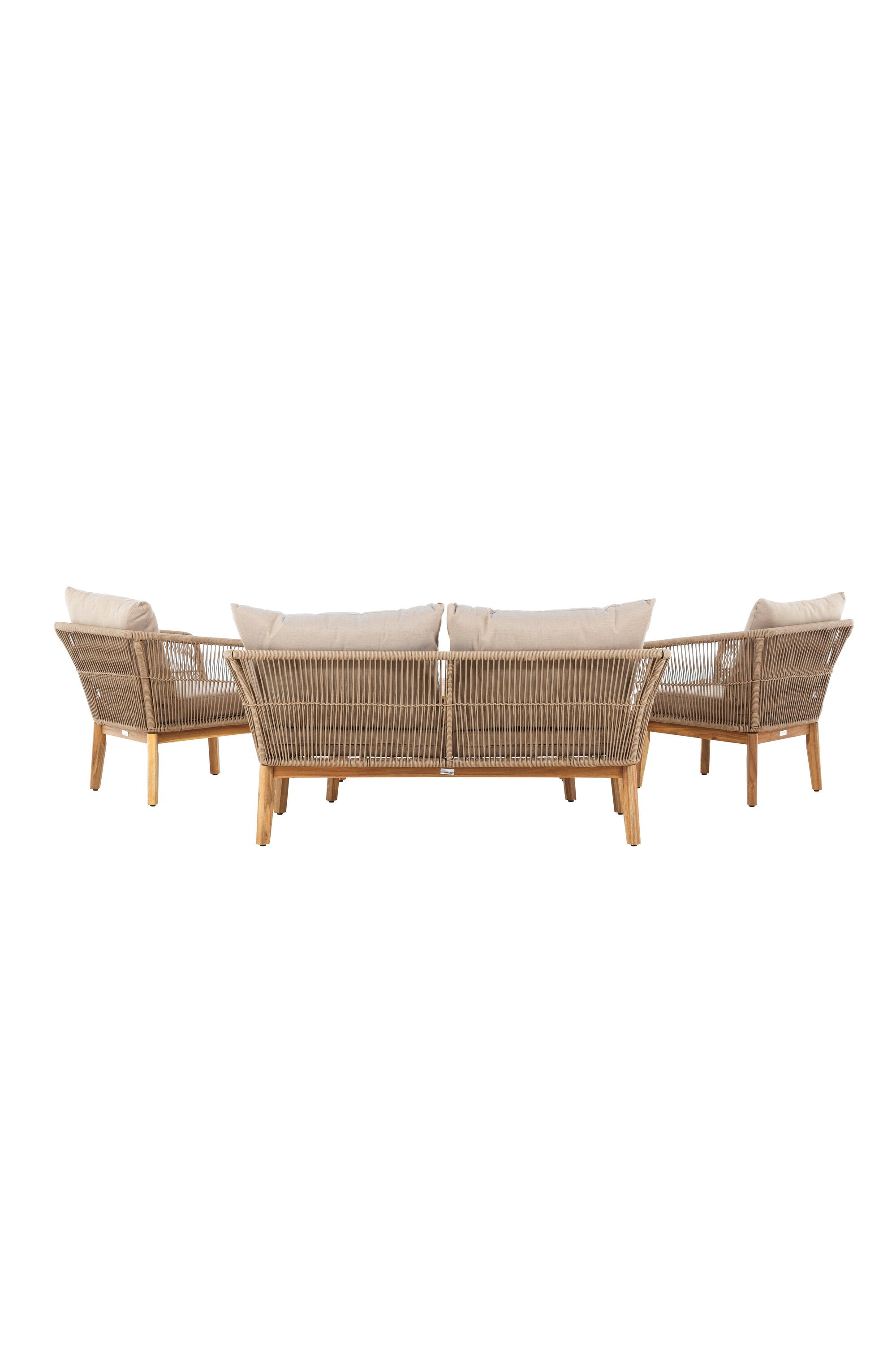 Chania Sofa Outdoorset 110cm in Latte präsentiert im Onlineshop von KAQTU Design AG. Loungeset ist von Venture Home